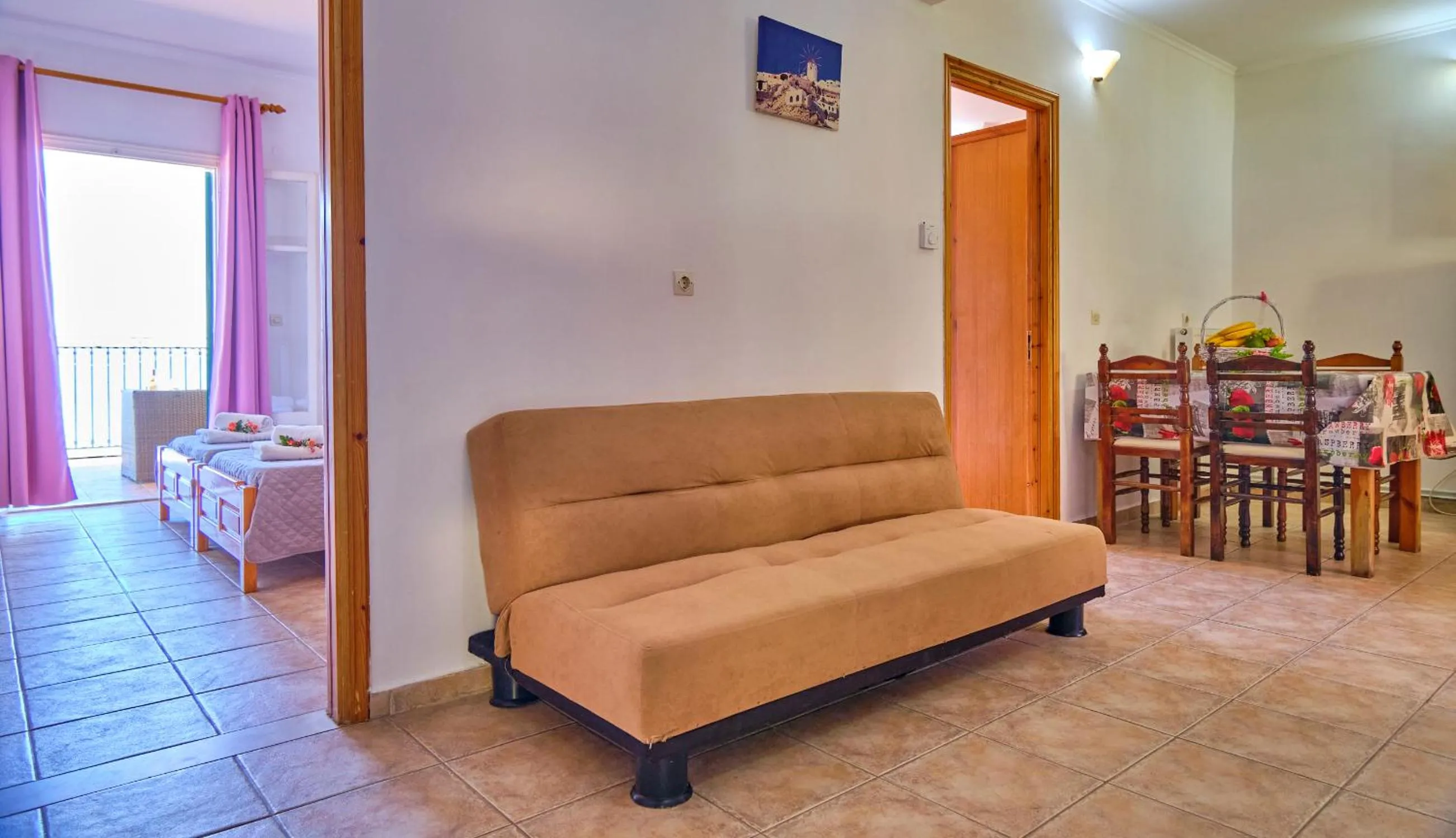 Seating area in Nikos Kalamaki Corfu