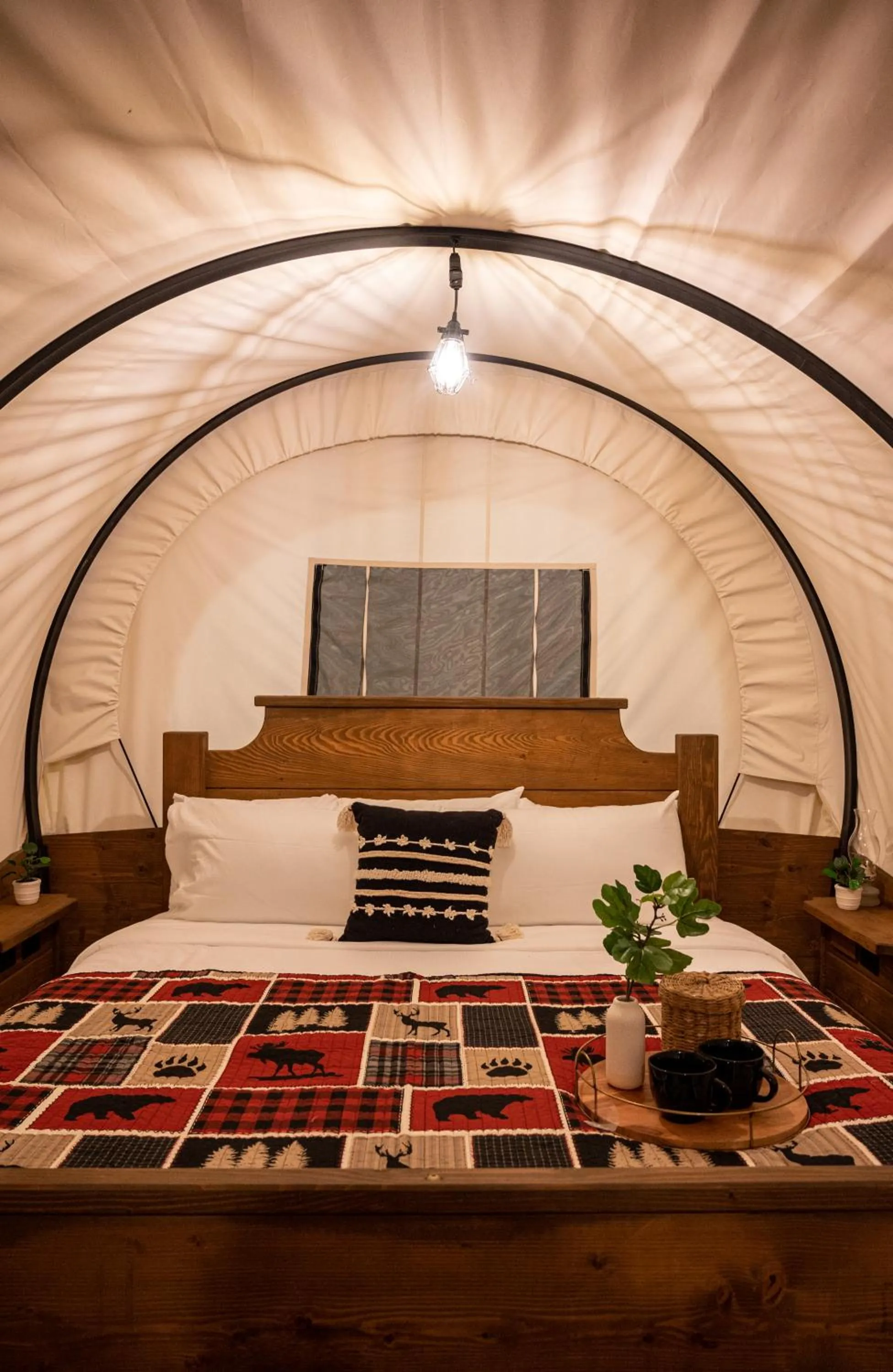 Bed in North Haven Campground