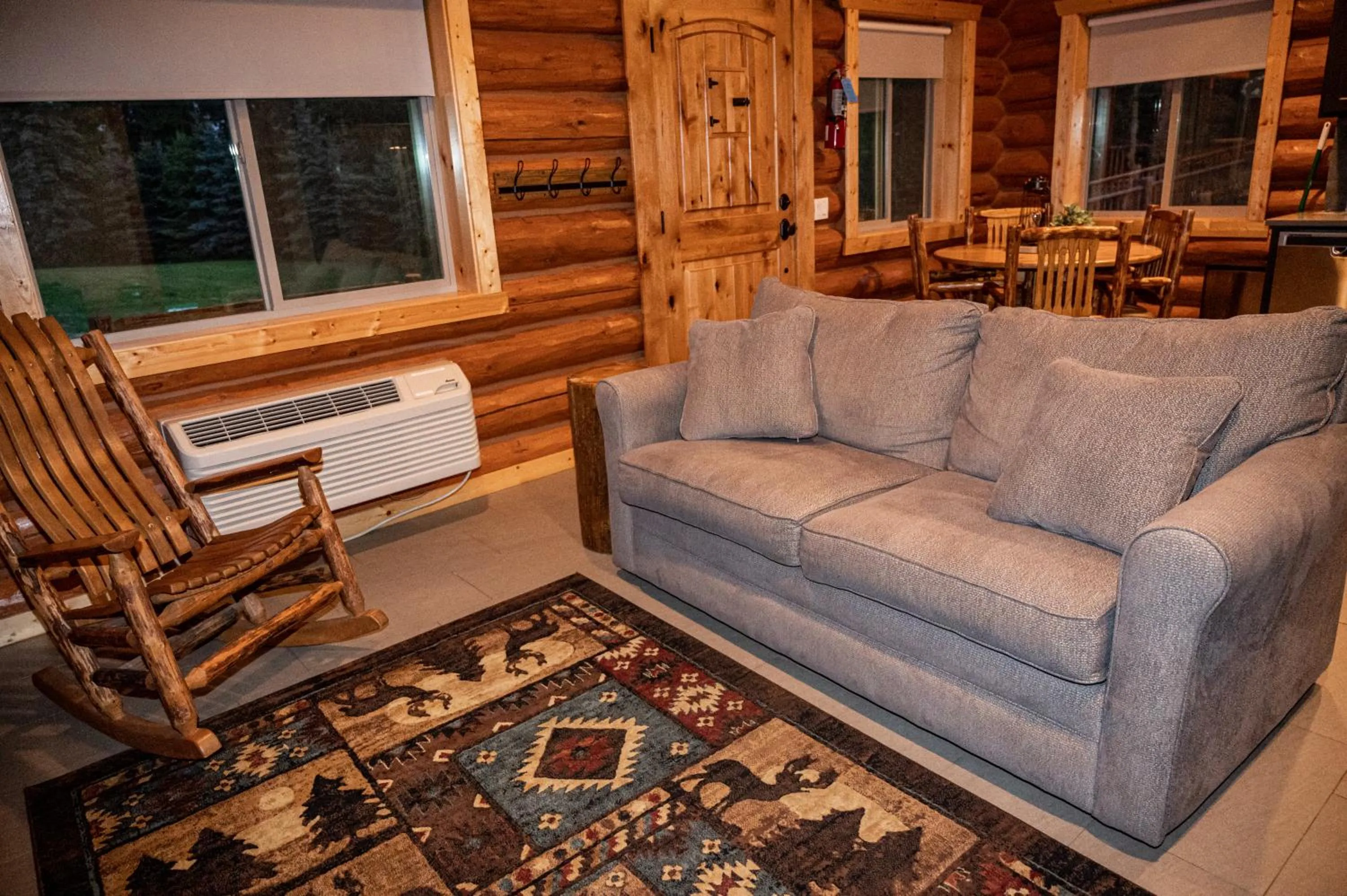 Living room in North Haven Campground