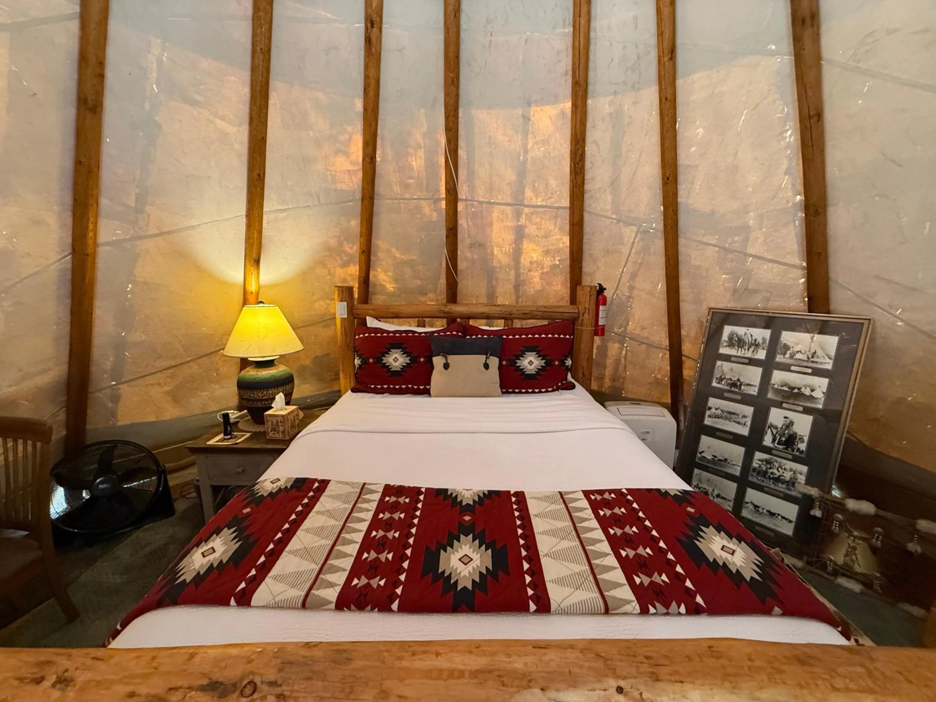 Bed in North Haven Campground