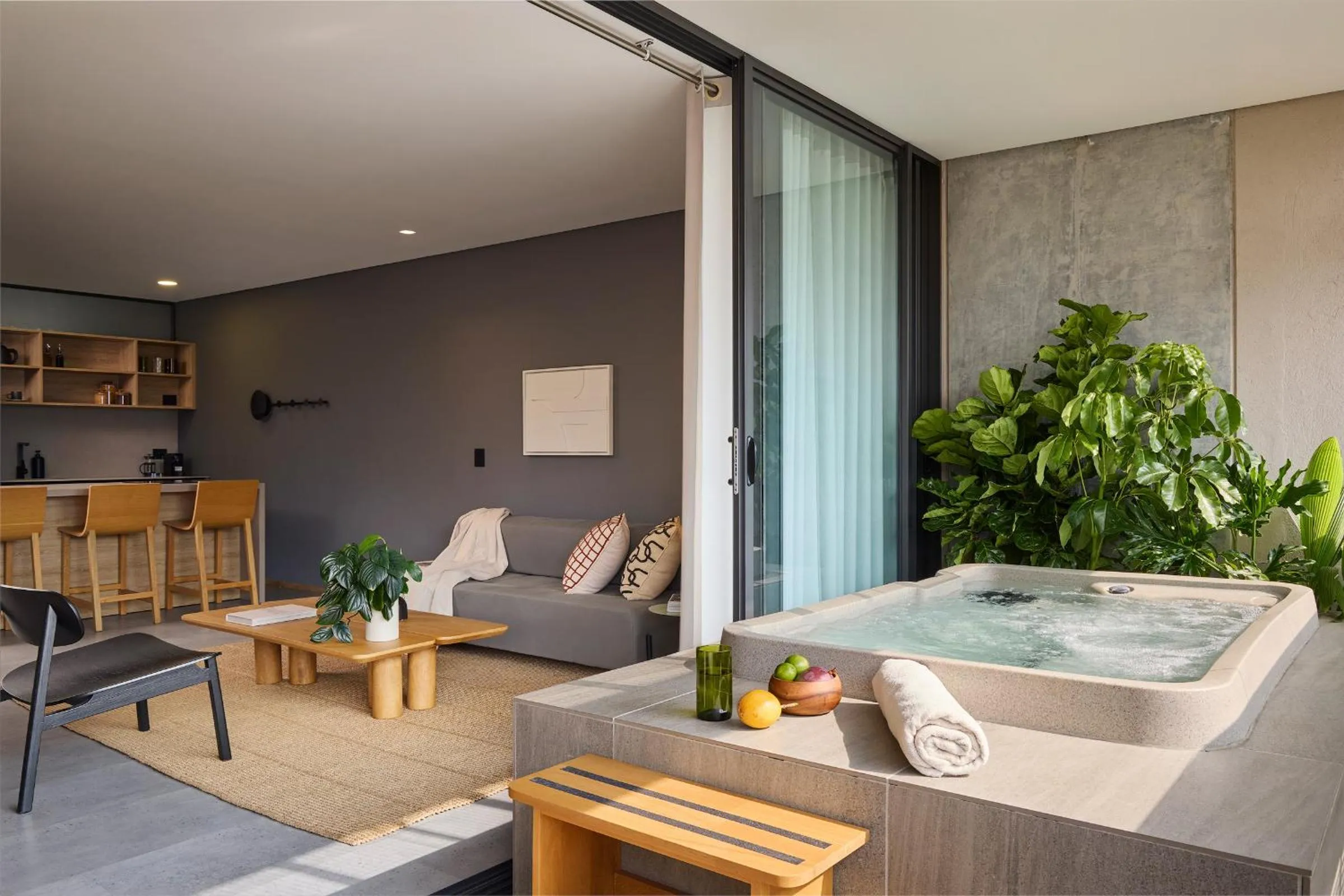 Hot Tub in Wake Living