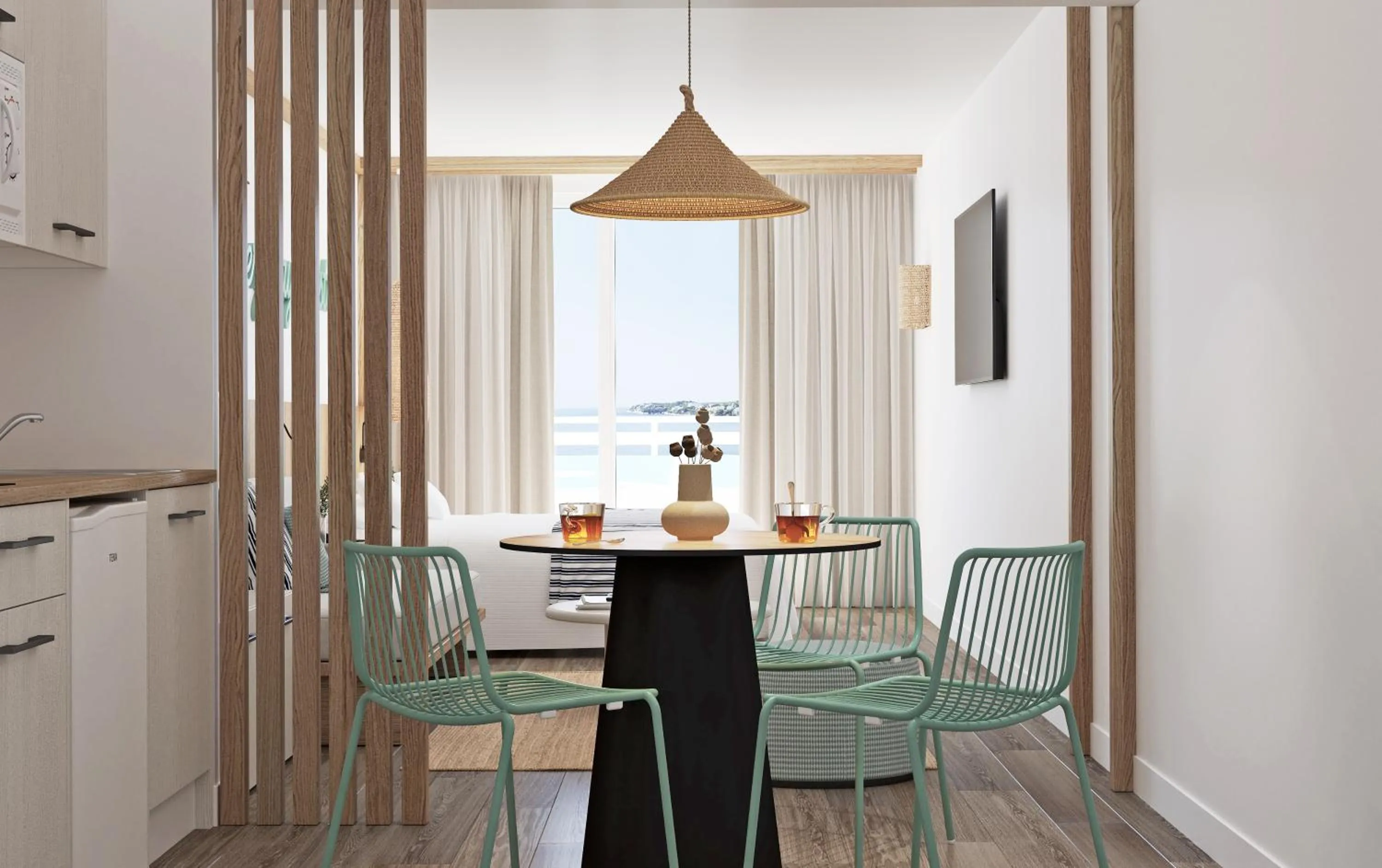 Kitchen or kitchenette in HSM Sandalo Beach