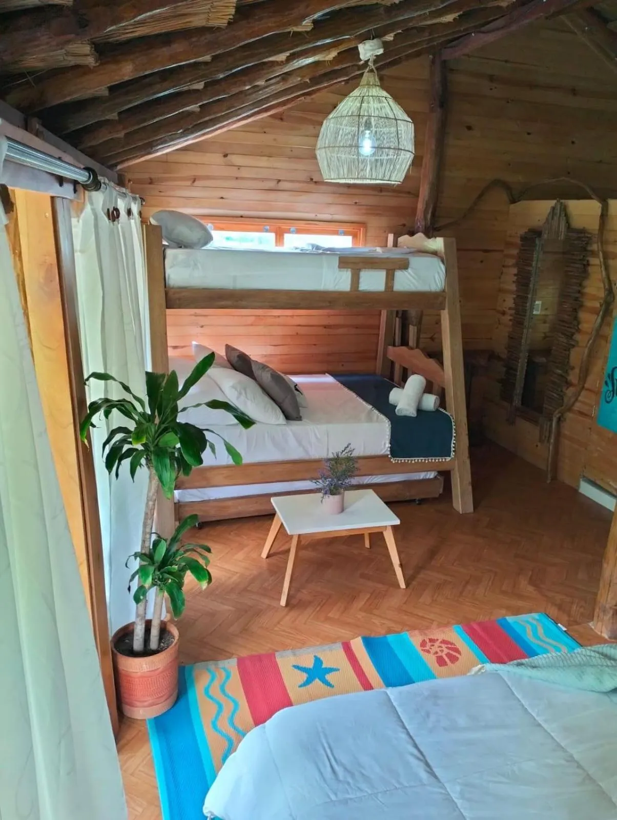 Bed in Cristal Blue Barú