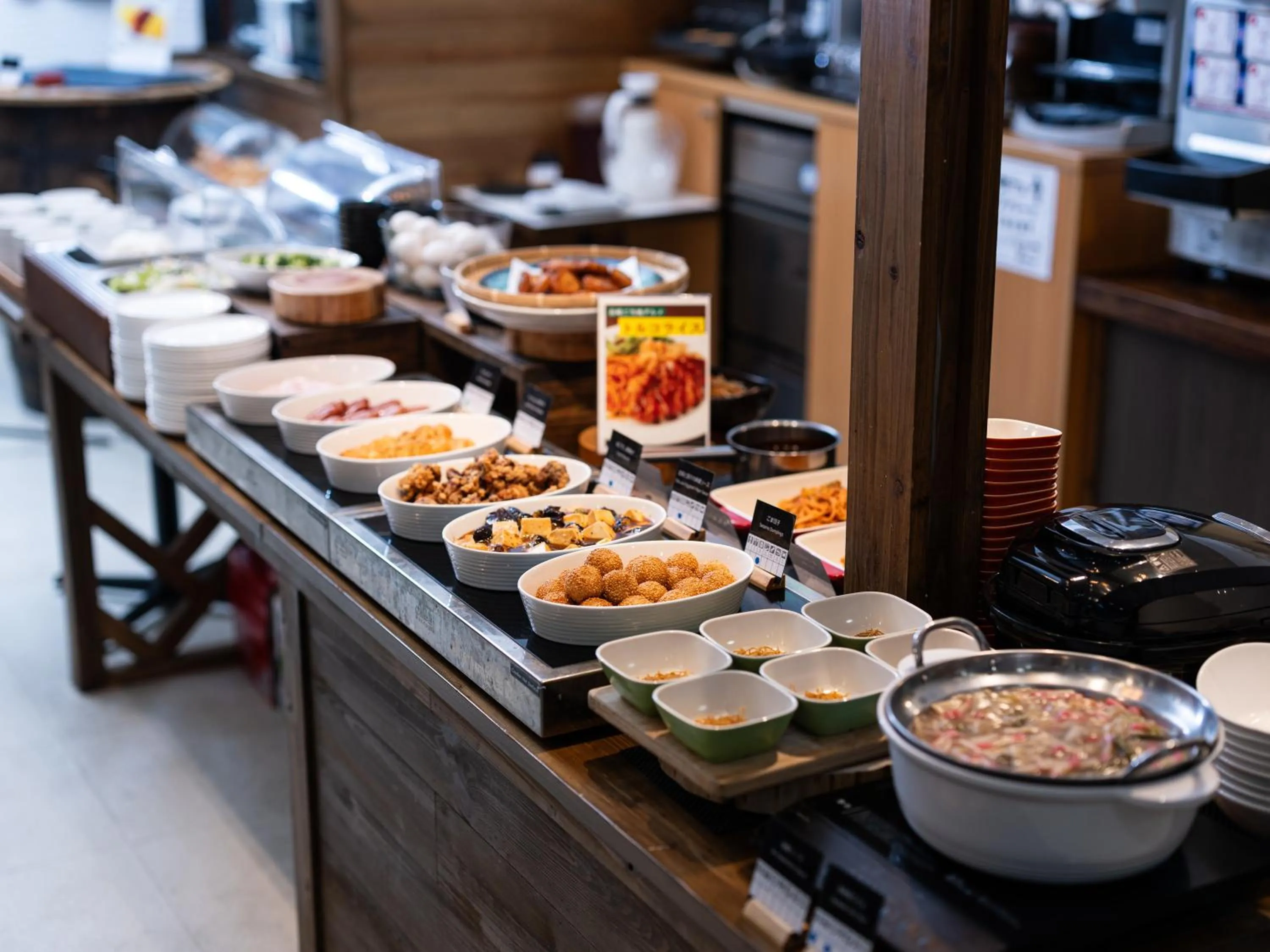 Buffet breakfast in APA Hotel Nagasaki Dejima