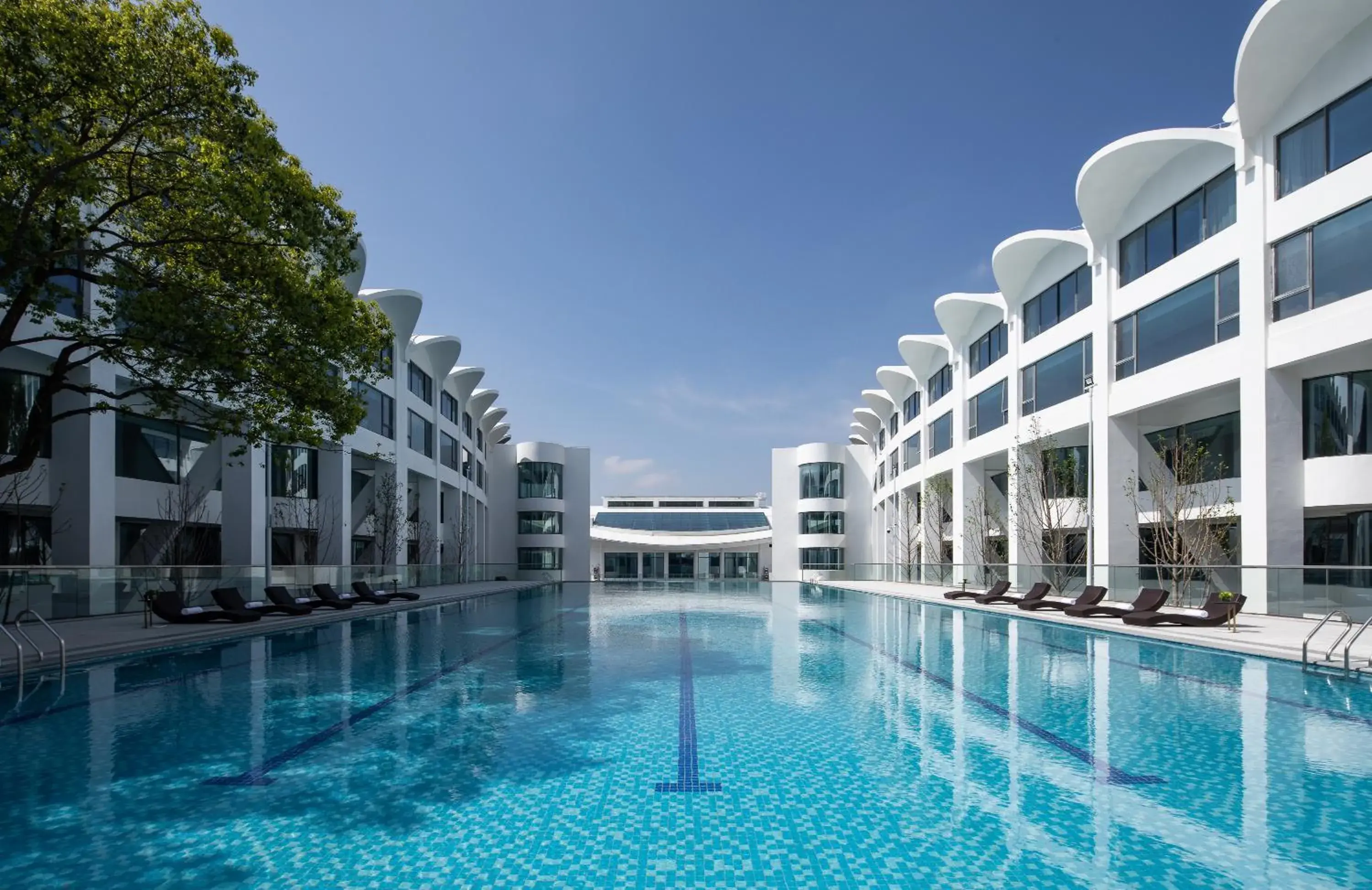 Swimming pool in White Swan Hotel Taizhou Swimming pool in White Swan Hotel Taizhou