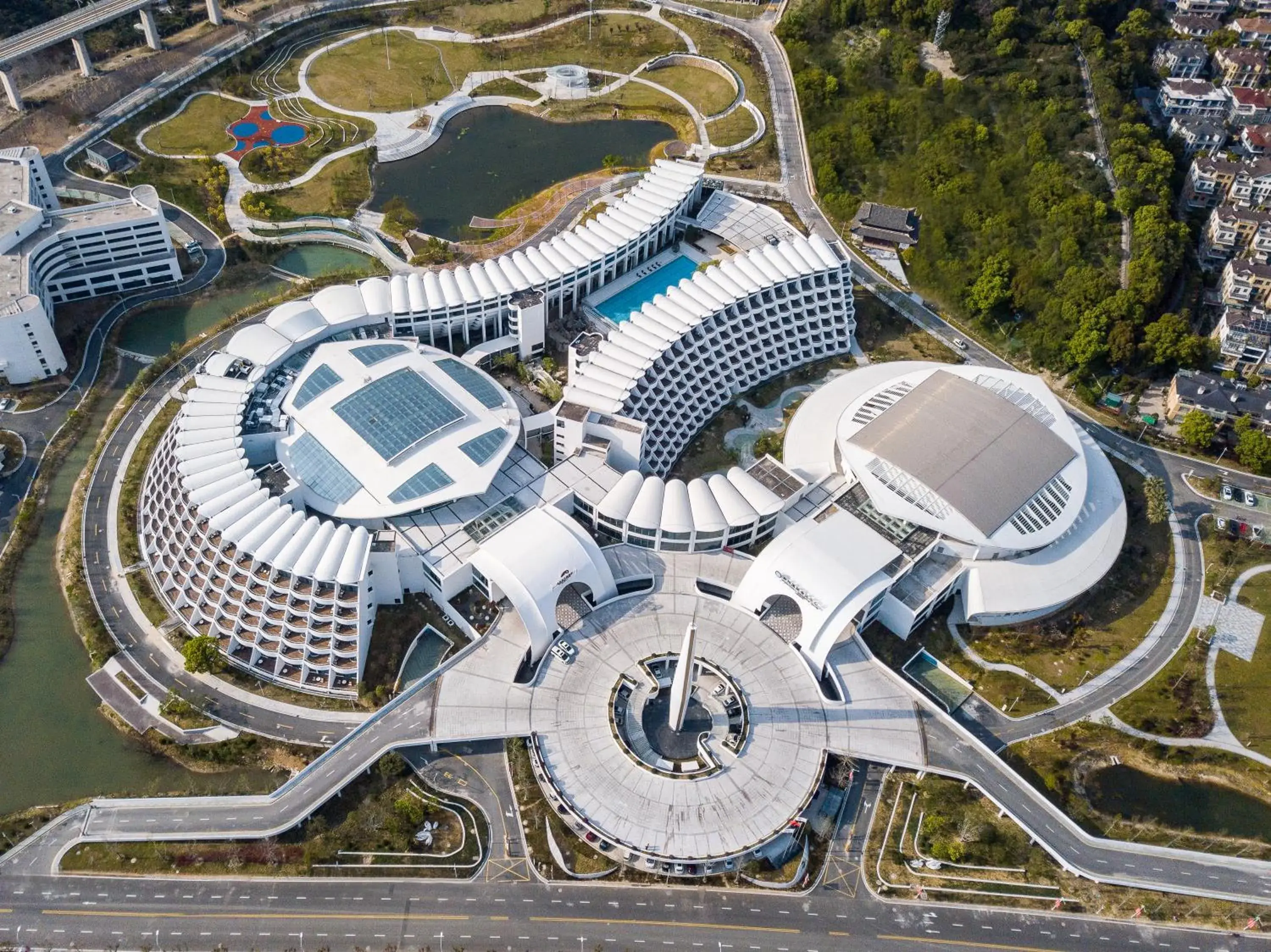 Bird's eye view in White Swan Hotel Taizhou Bird's eye view in White Swan Hotel Taizhou