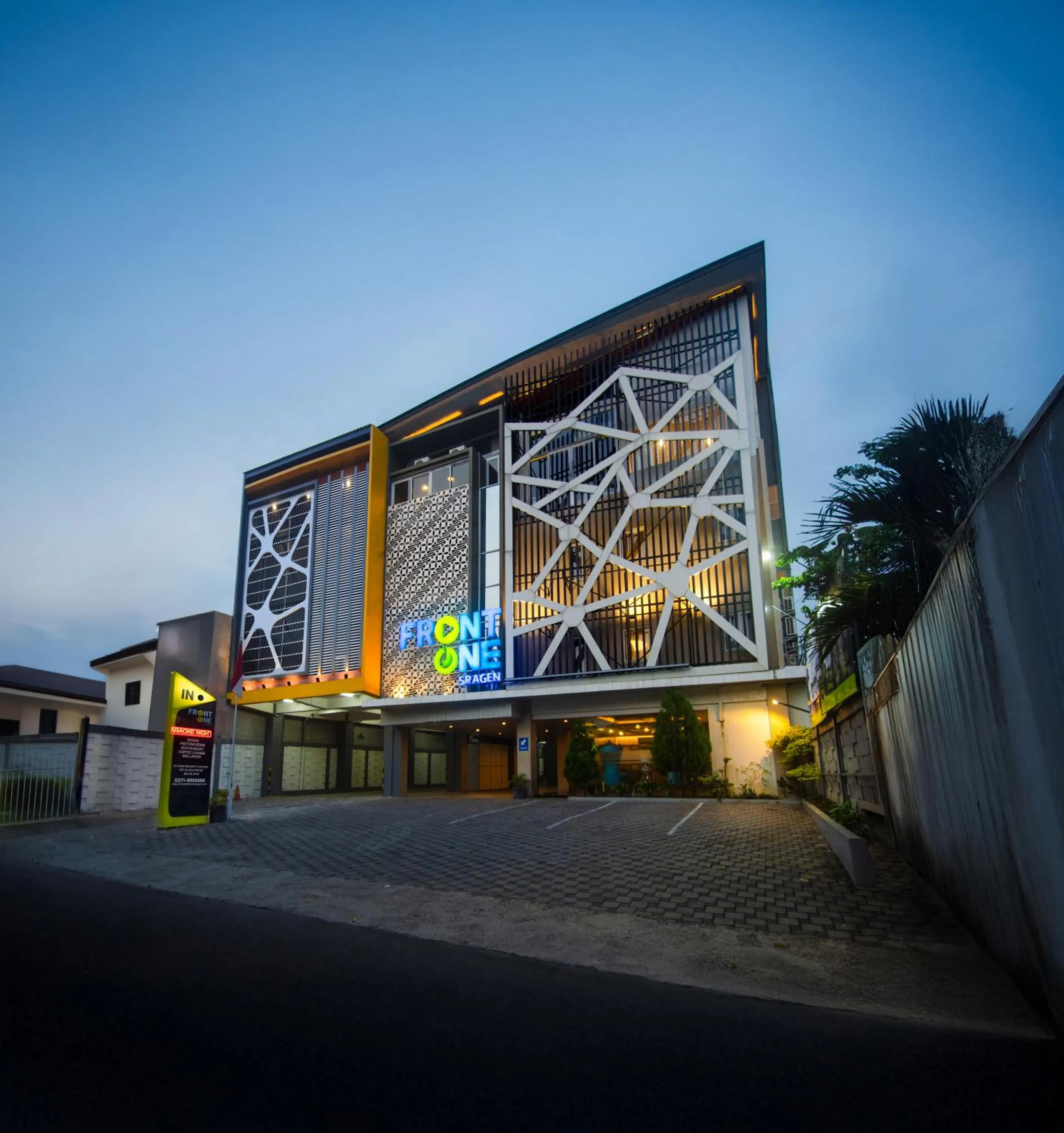 Property building in Front One Hotel Sragen