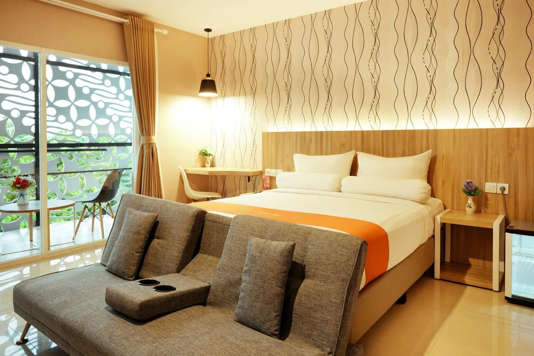Bedroom, Bed in Front One Hotel Sragen