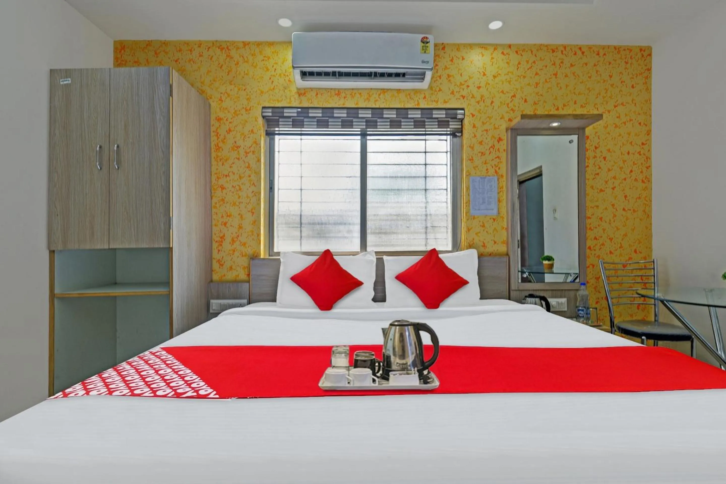 Bedroom, Bed in Hotel O Aura Hotel Rajdhani Residency