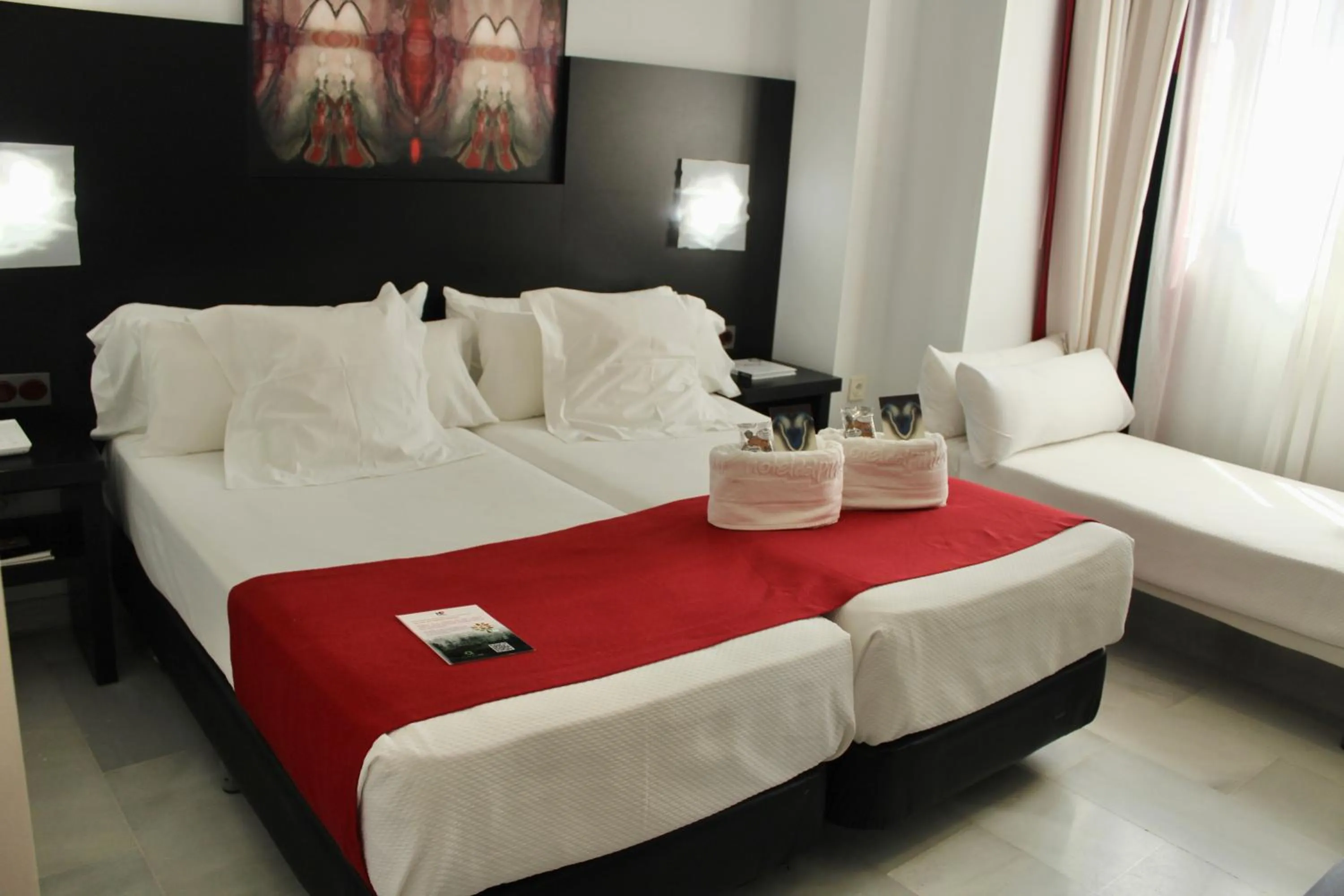 Bed in Hotel Del Pintor