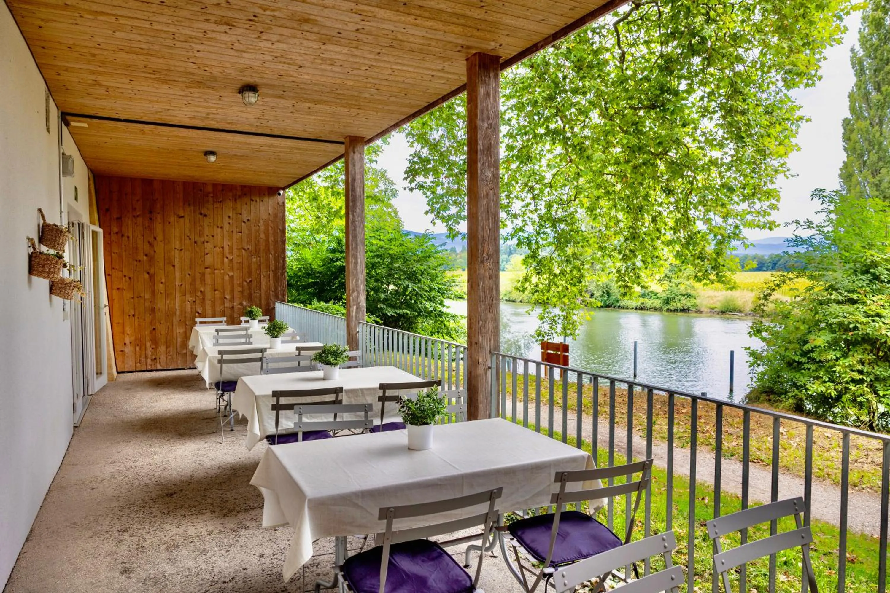 Balcony/Terrace in Hôtel Domaine de la Sauge