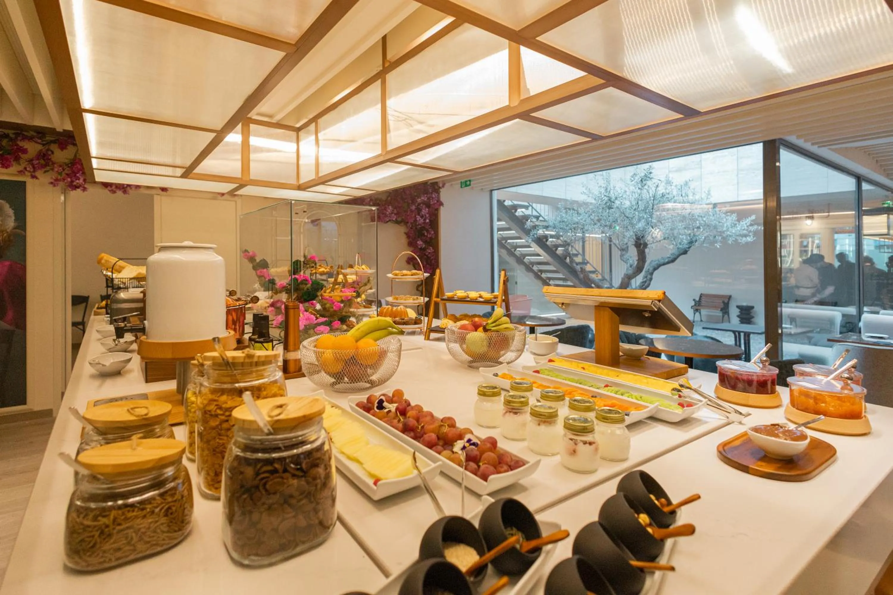 Buffet breakfast in LUSTER Hotel