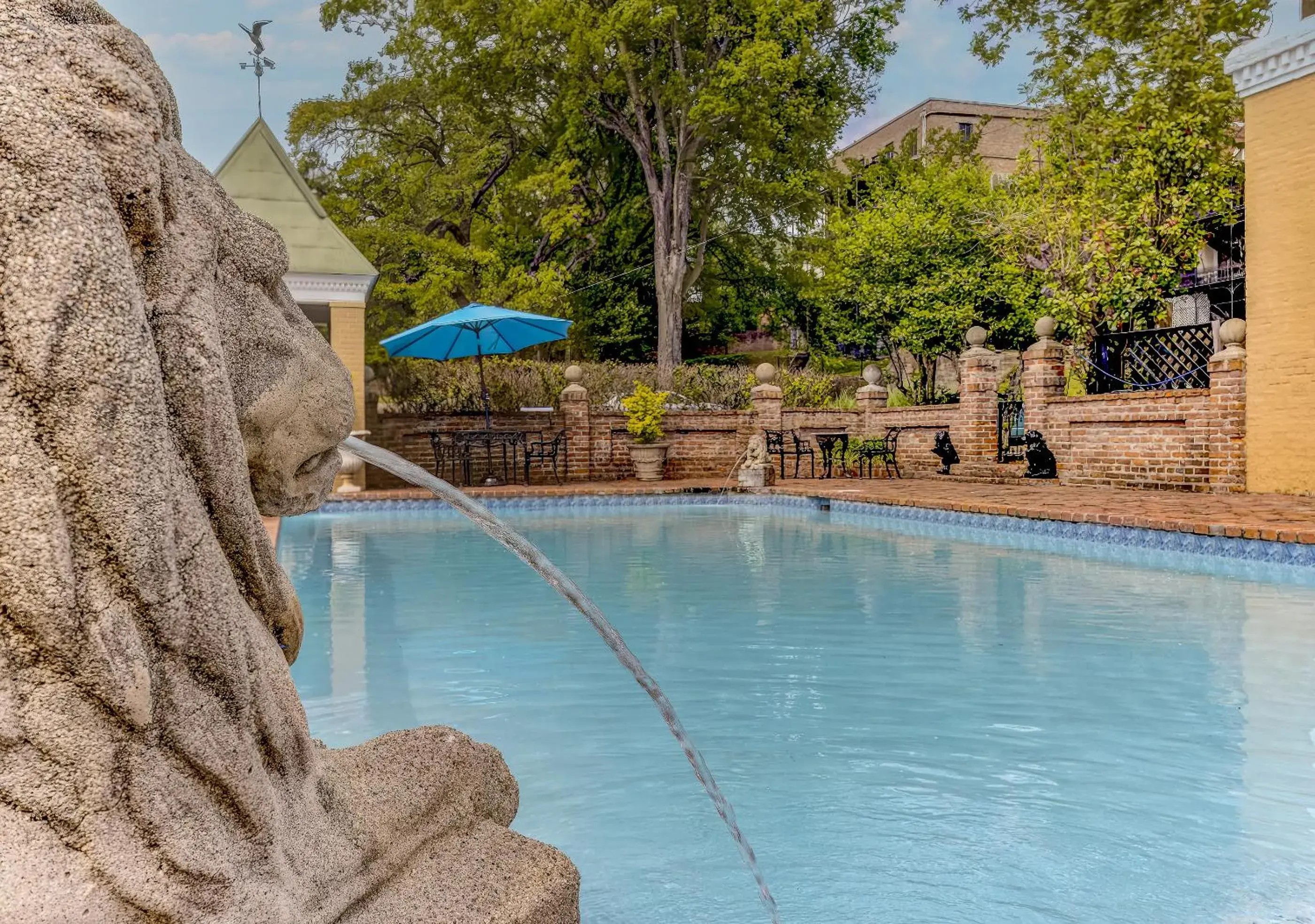 Pool view in The Inn at Cedar Grove Pool view in The Inn at Cedar Grove