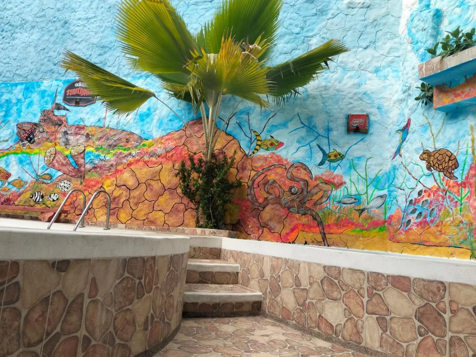 Swimming pool in Hotel Plaza Confort Inn