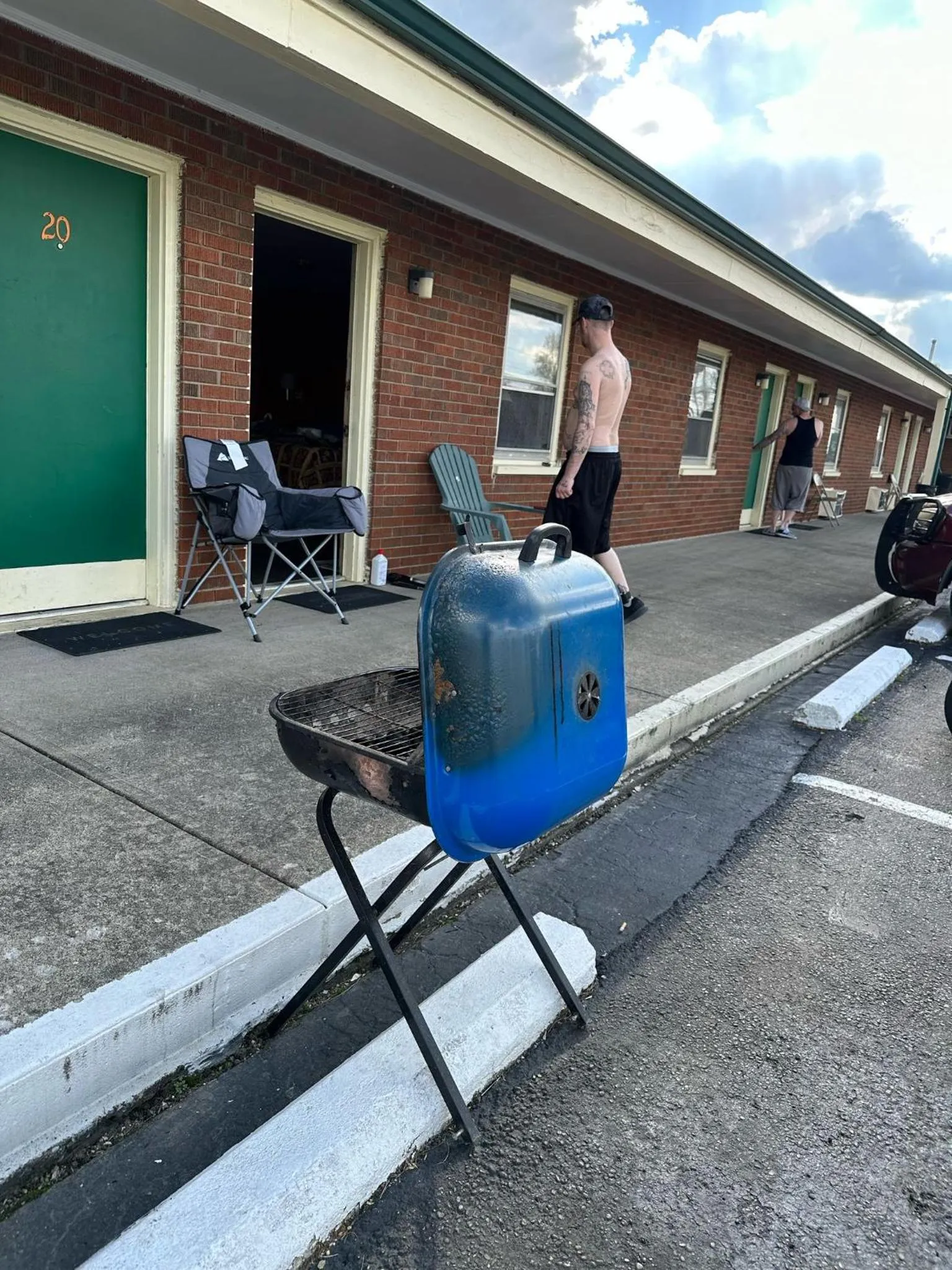 BBQ facilities in Hillcrest Motel by Oyo Aurora near Lawrenceburg