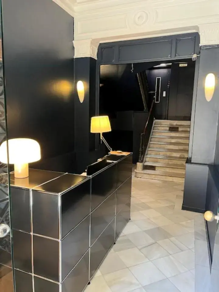 Lobby or reception in Hotel Aneto Lobby or reception in Hotel Aneto