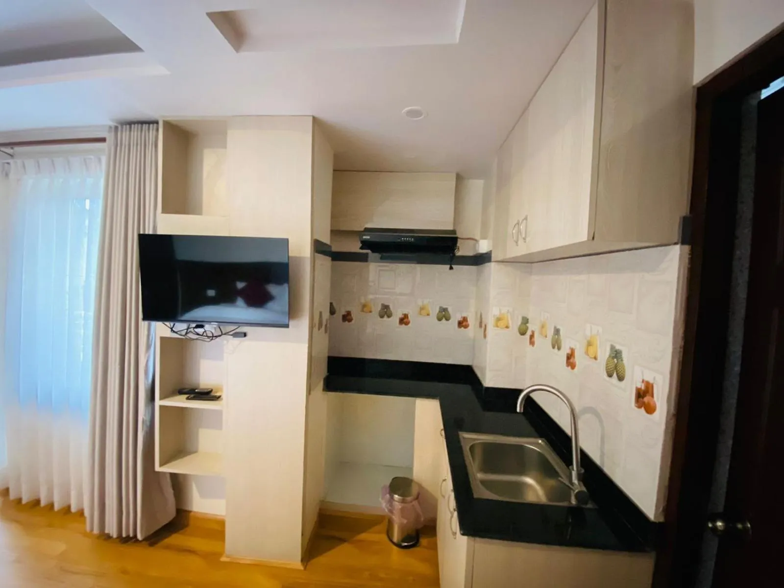 Kitchen or kitchenette in Hotel Abi International