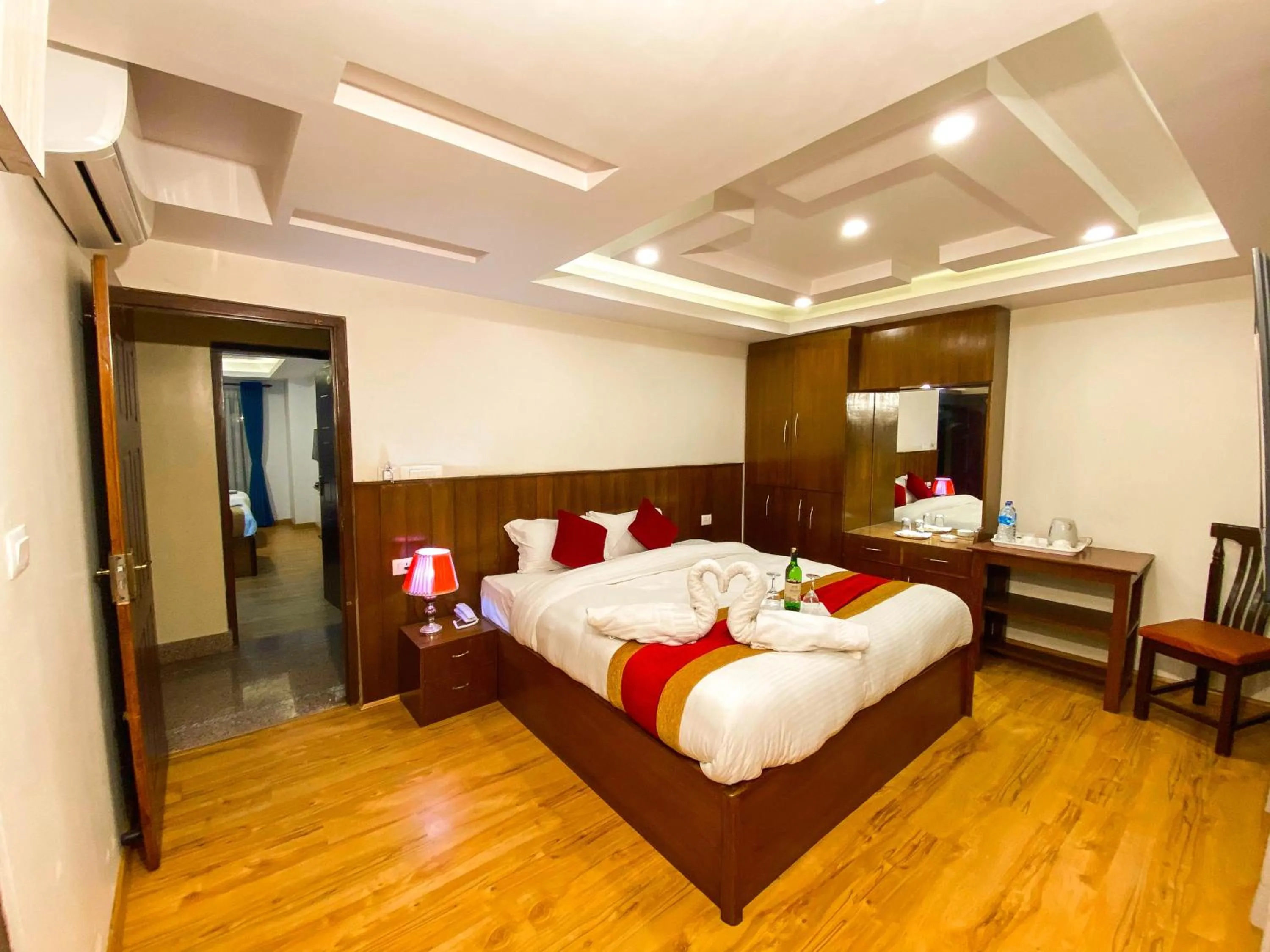 View (from property/room), Bed in Hotel Abi International