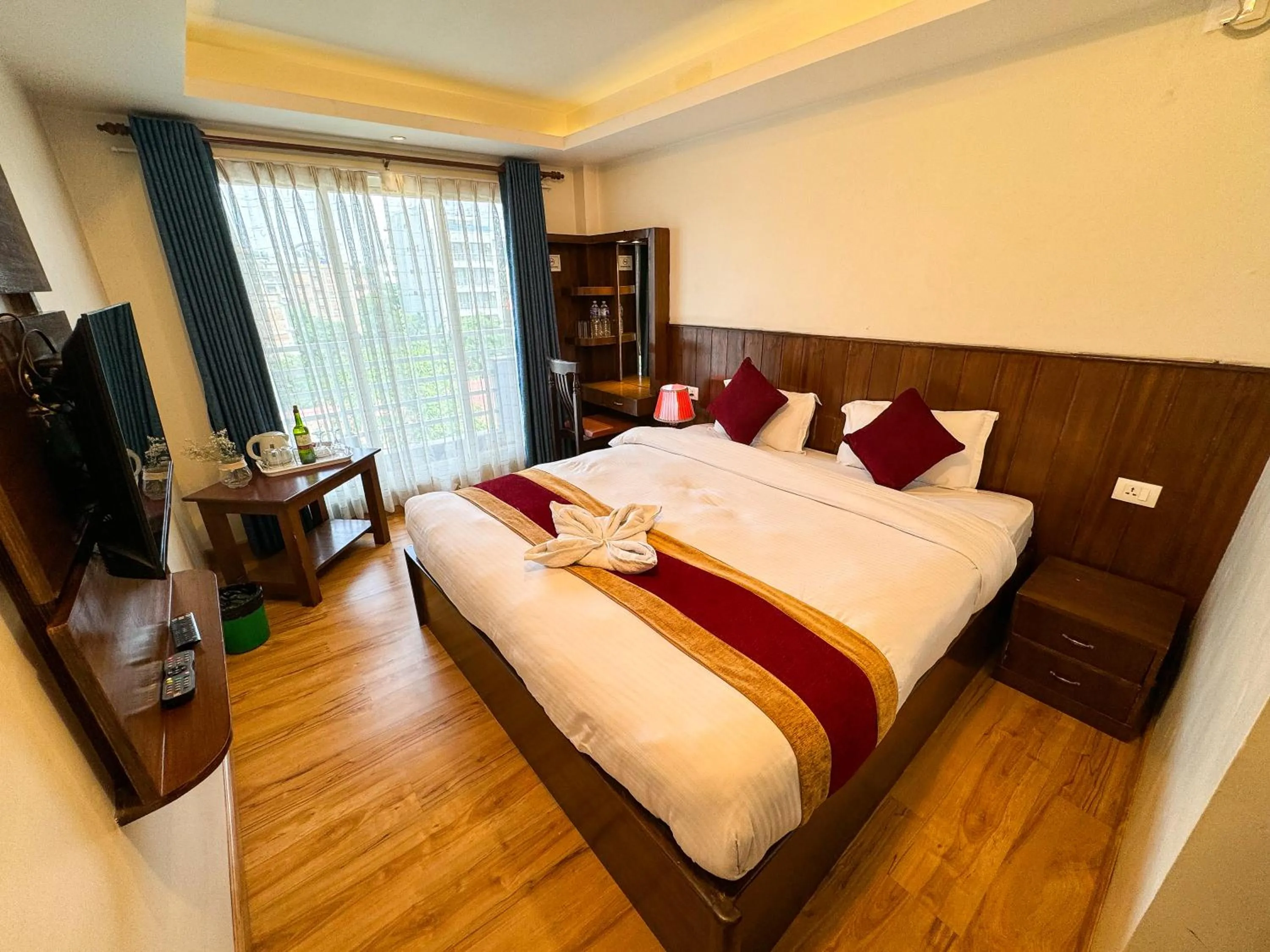 Bed in Hotel Abi International