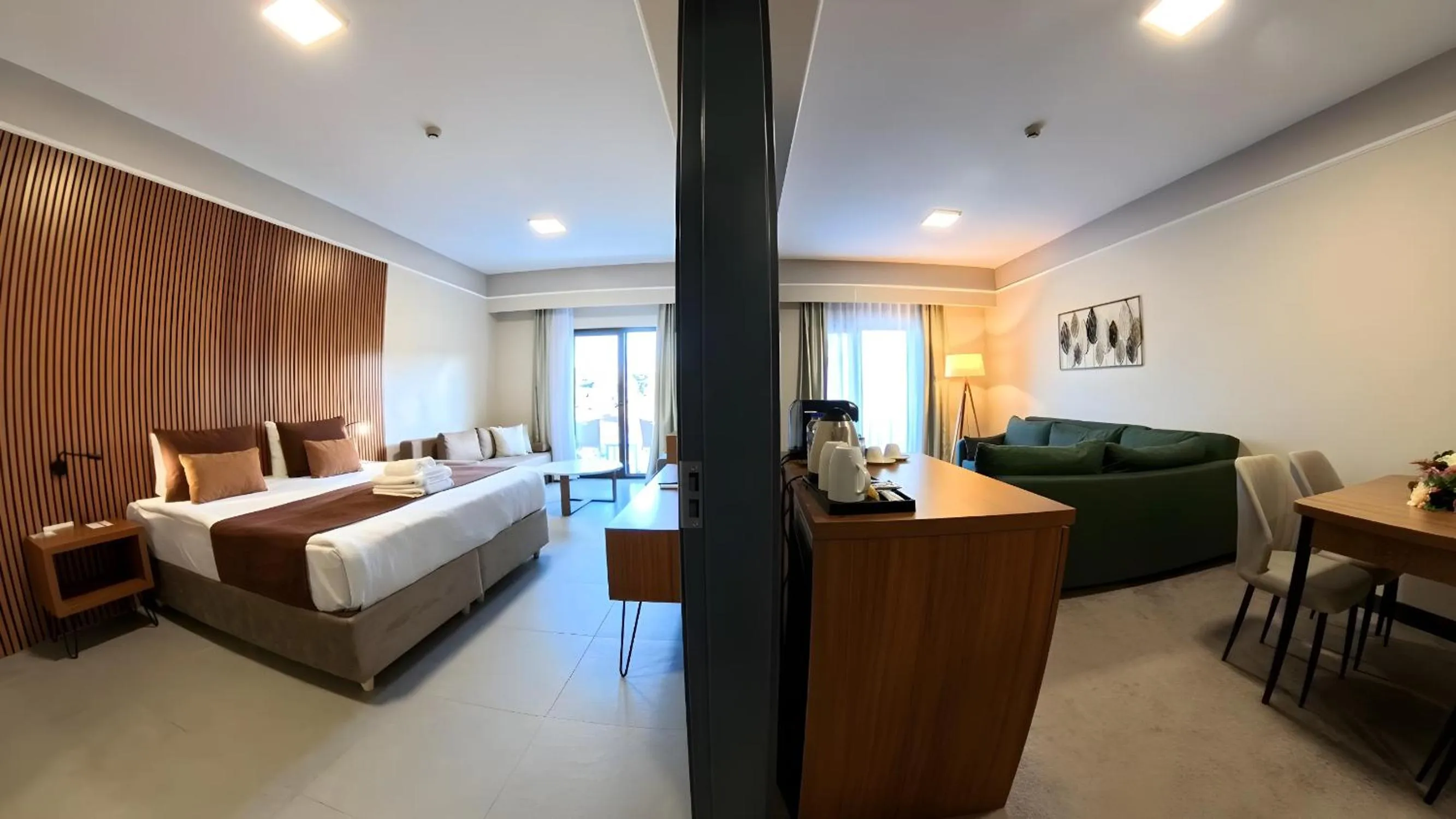 Living room, Bed in First Joy Hotel