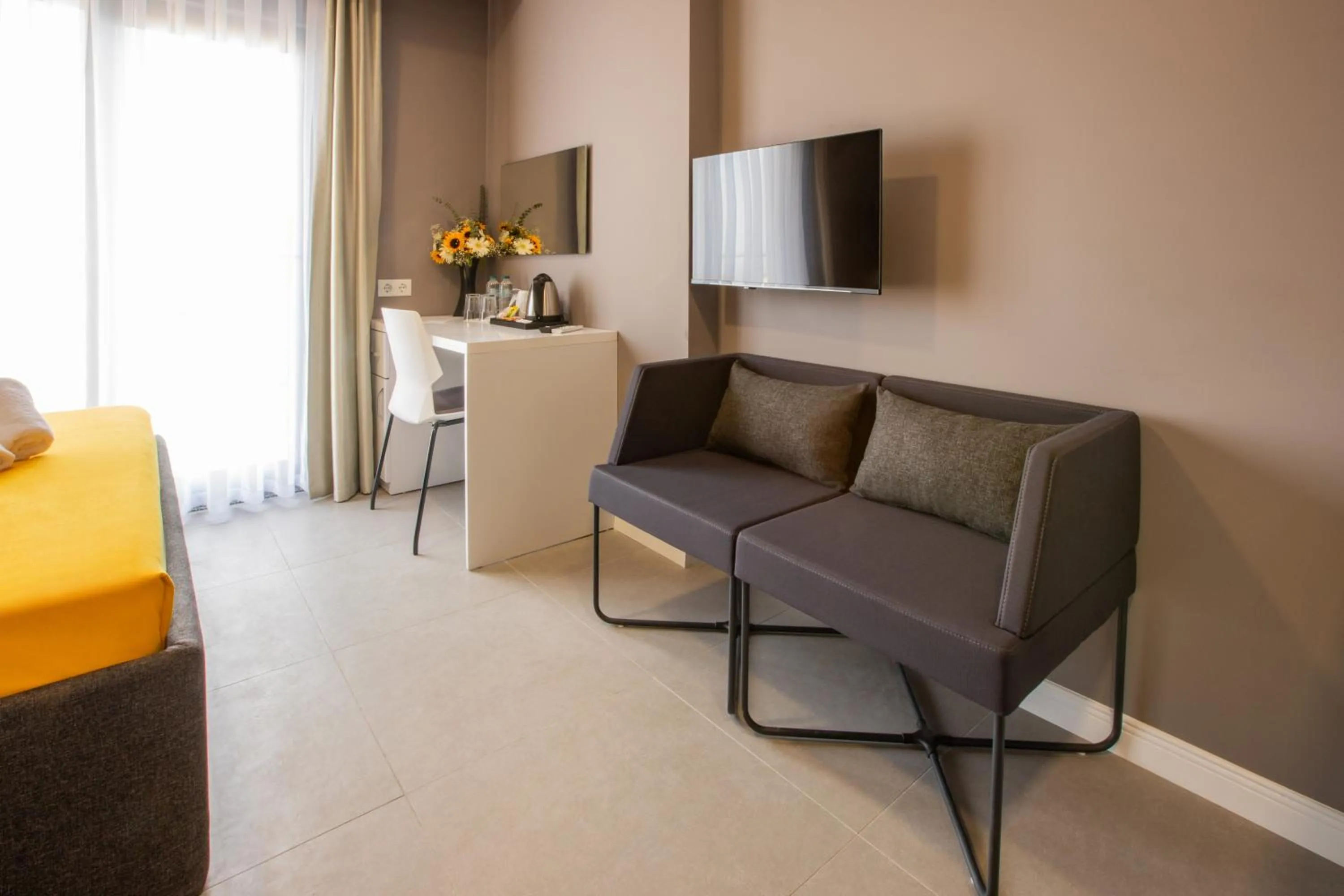 Seating area in First Joy Hotel