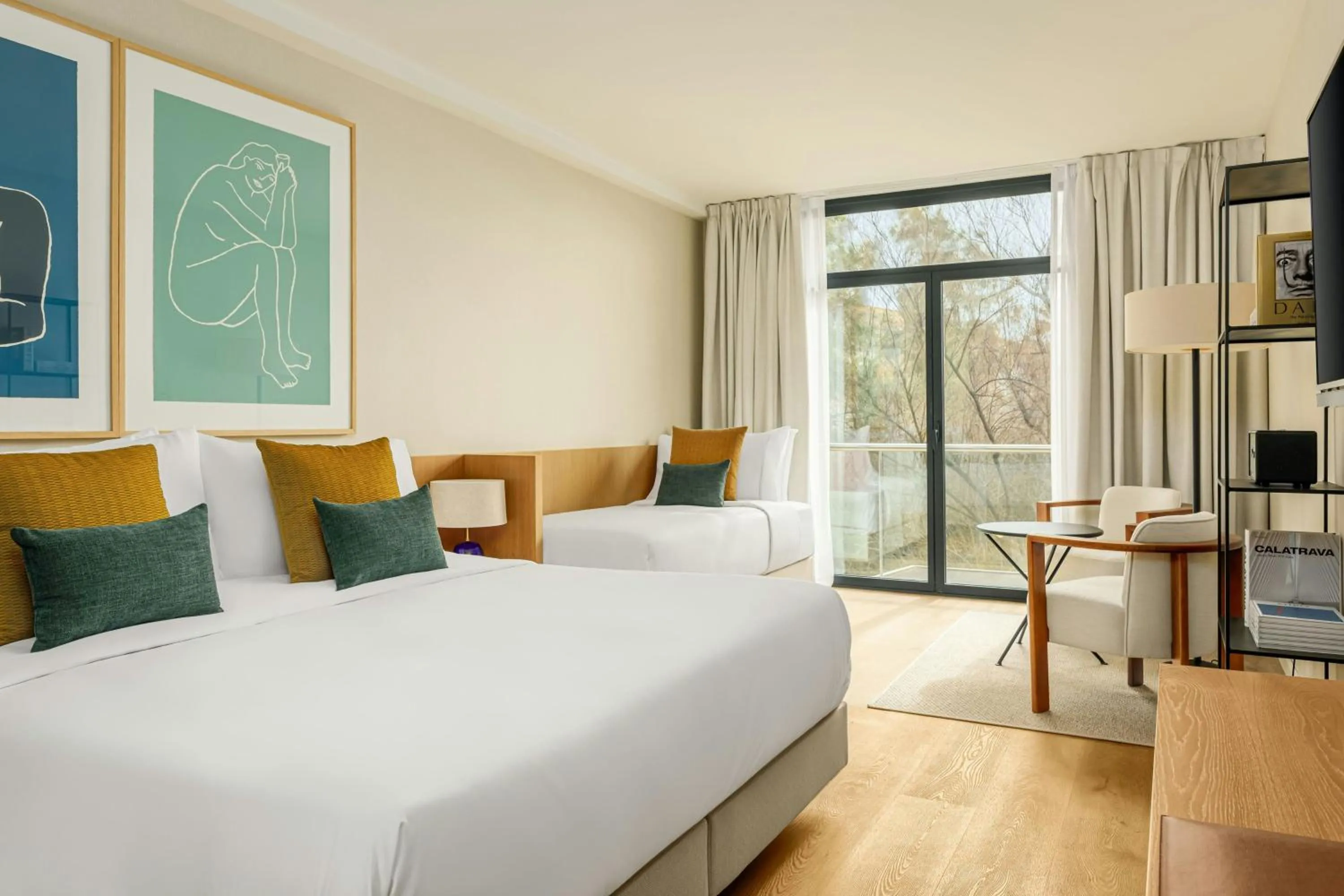 Photo of the whole room, Bed in AC Hotel by Marriott Gava Mar Airport