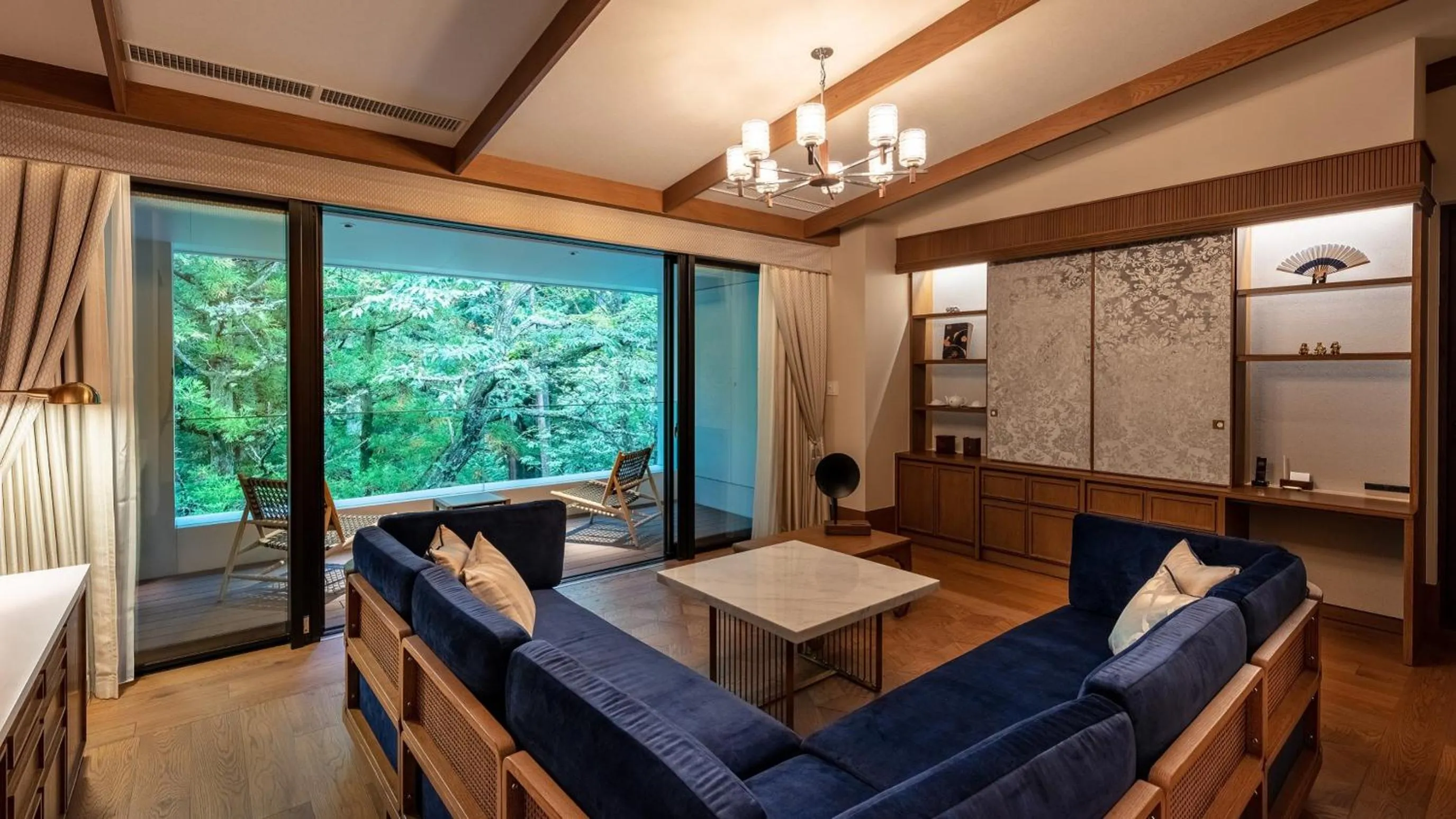 Living room in Fufu Nikko