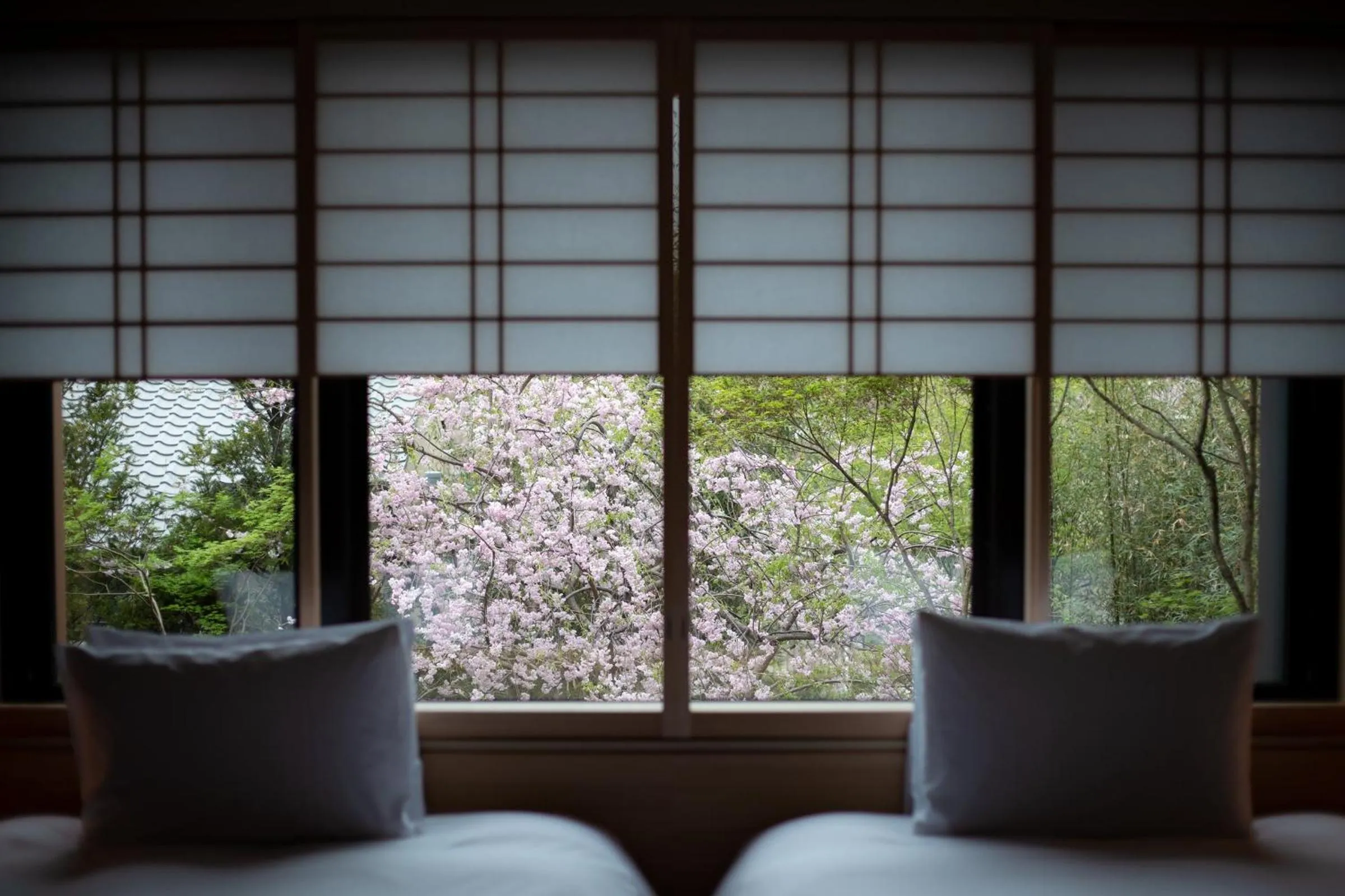 View (from property/room), Bed in Fufu Kyoto