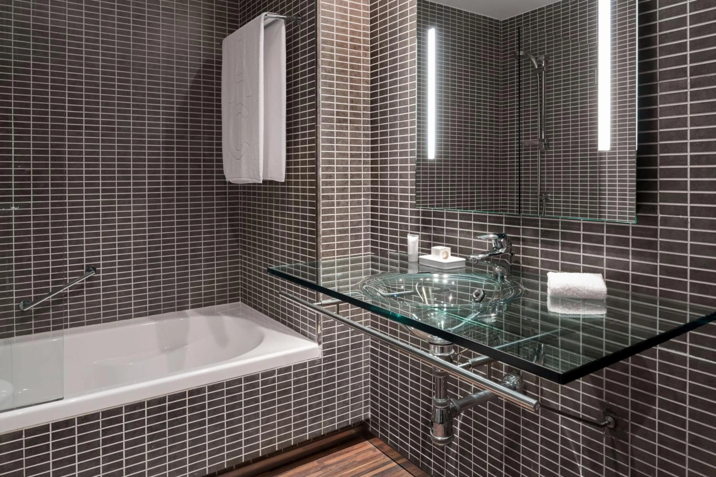 Bathroom in AC Hotel San Sebastián de los Reyes by Marriott