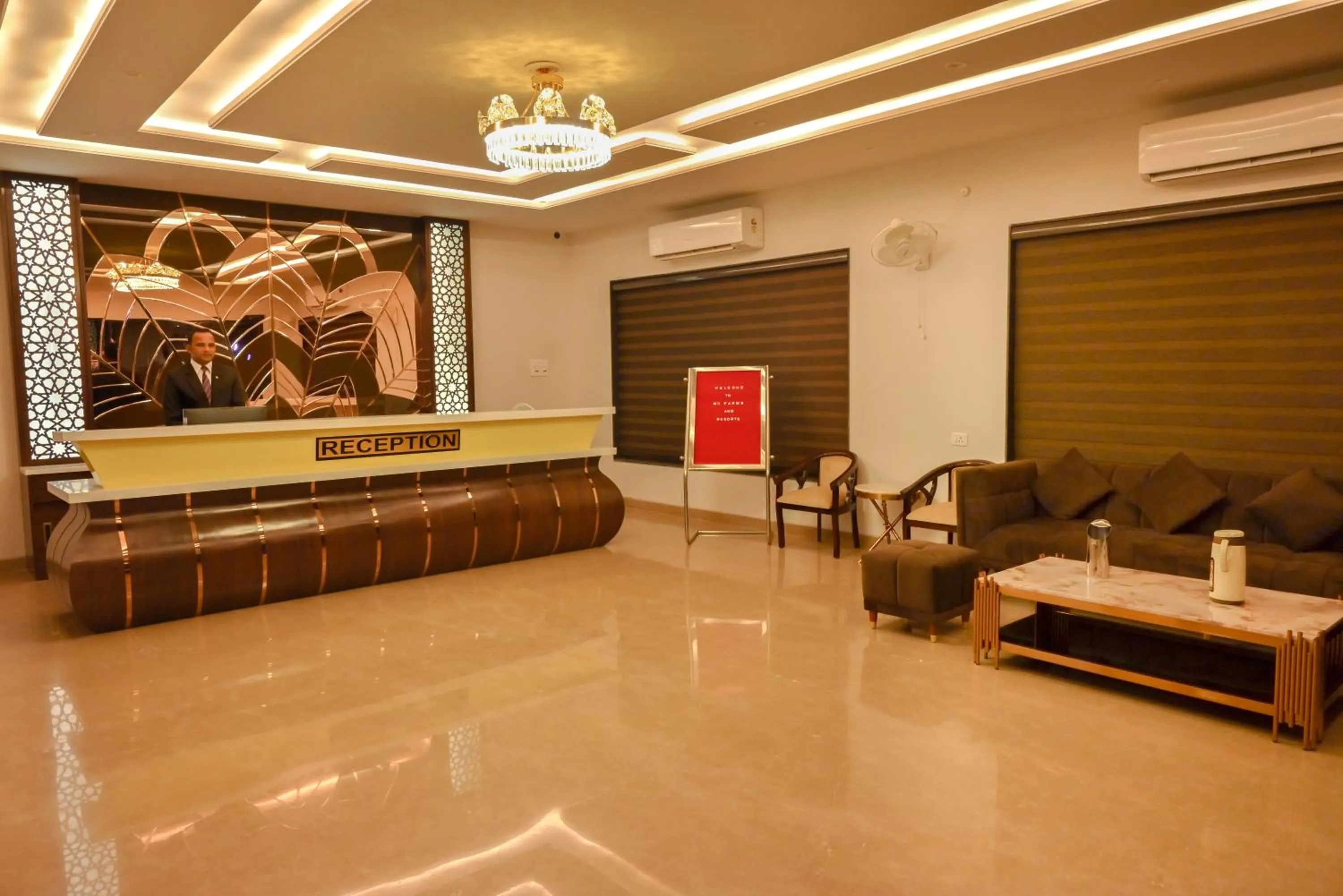 Lobby or reception in MD FARMS AND RESORTS