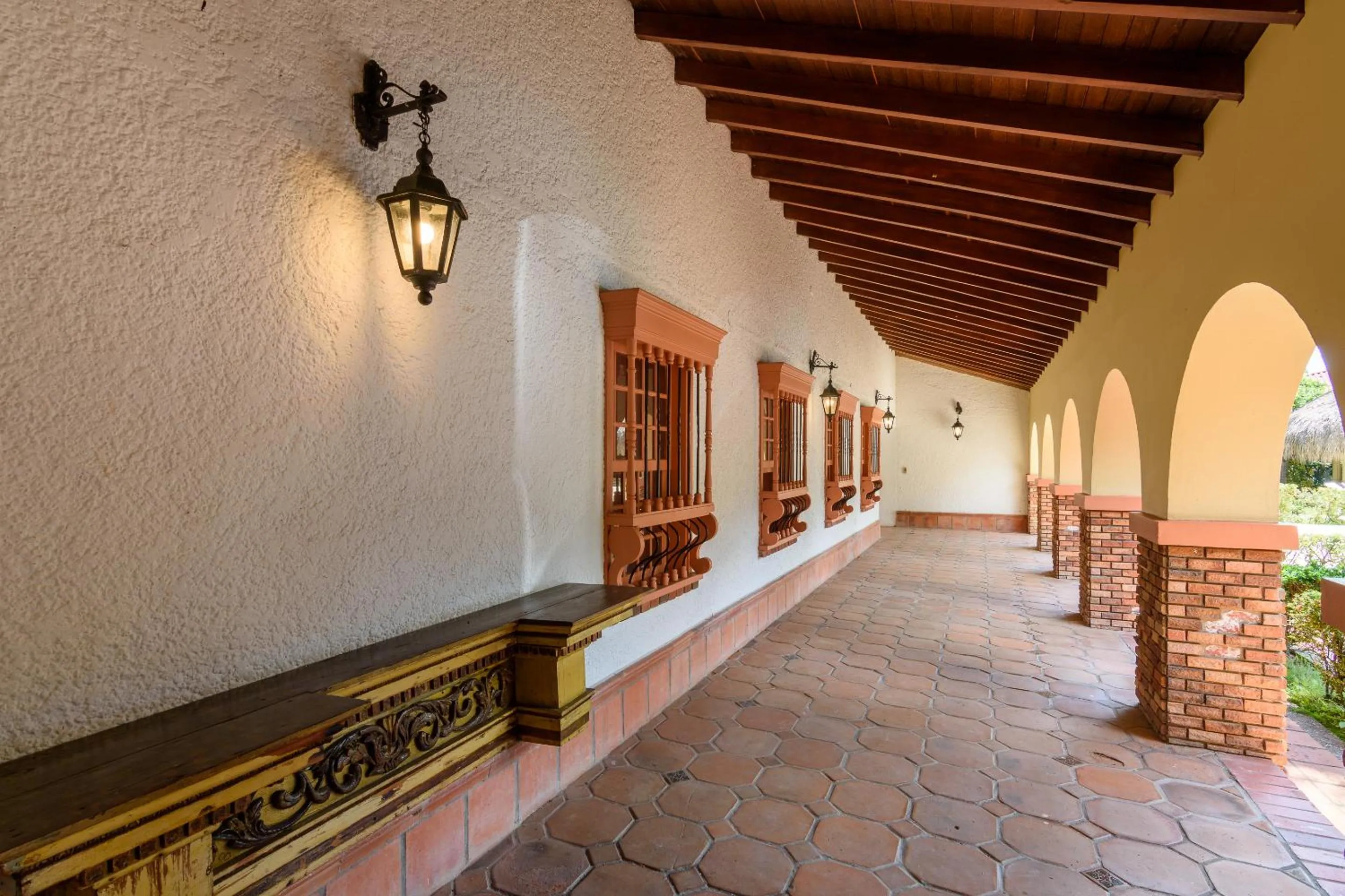 Patio in Finca Hotel Guadalupe