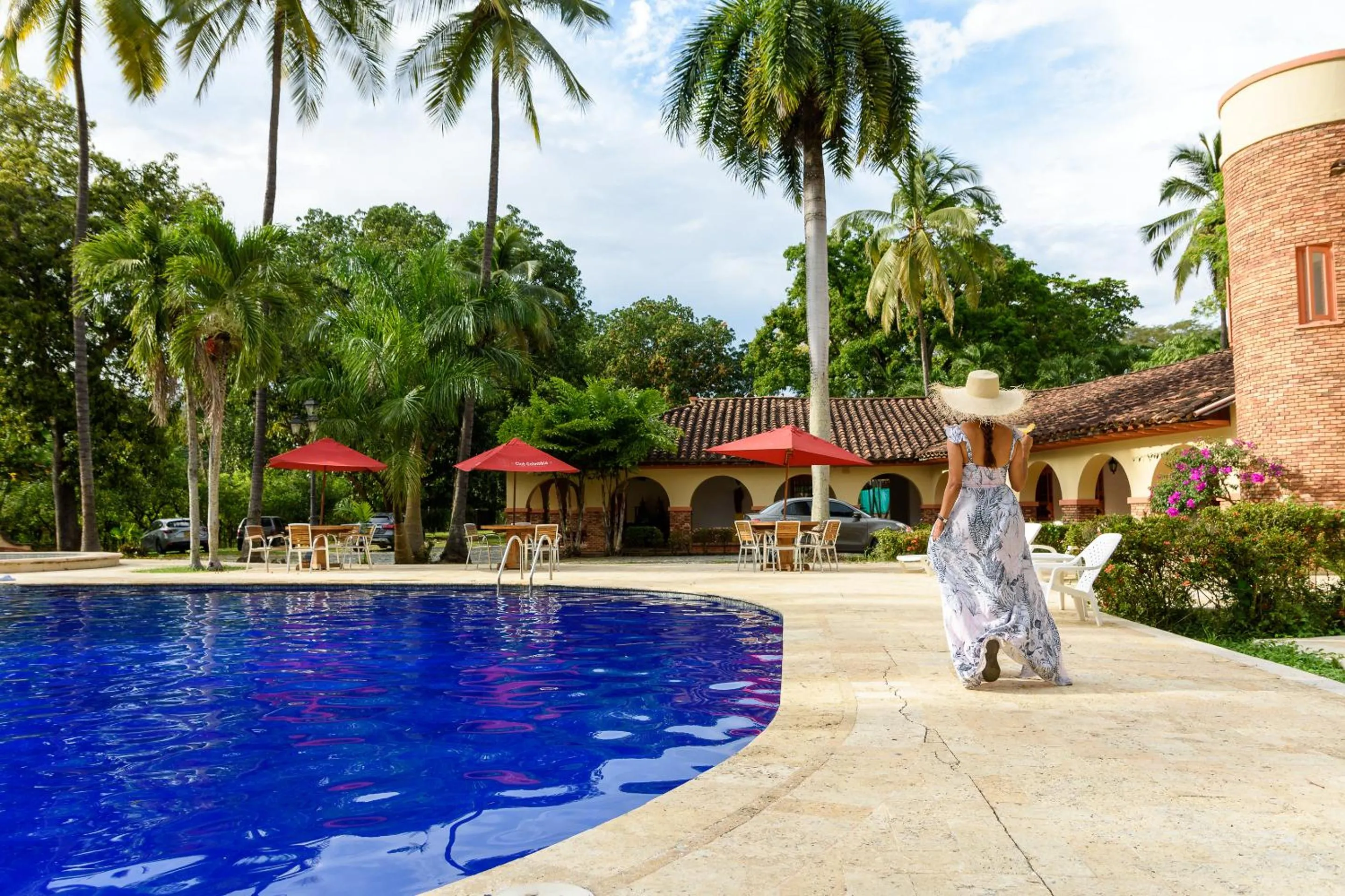 Swimming pool in Finca Hotel Guadalupe