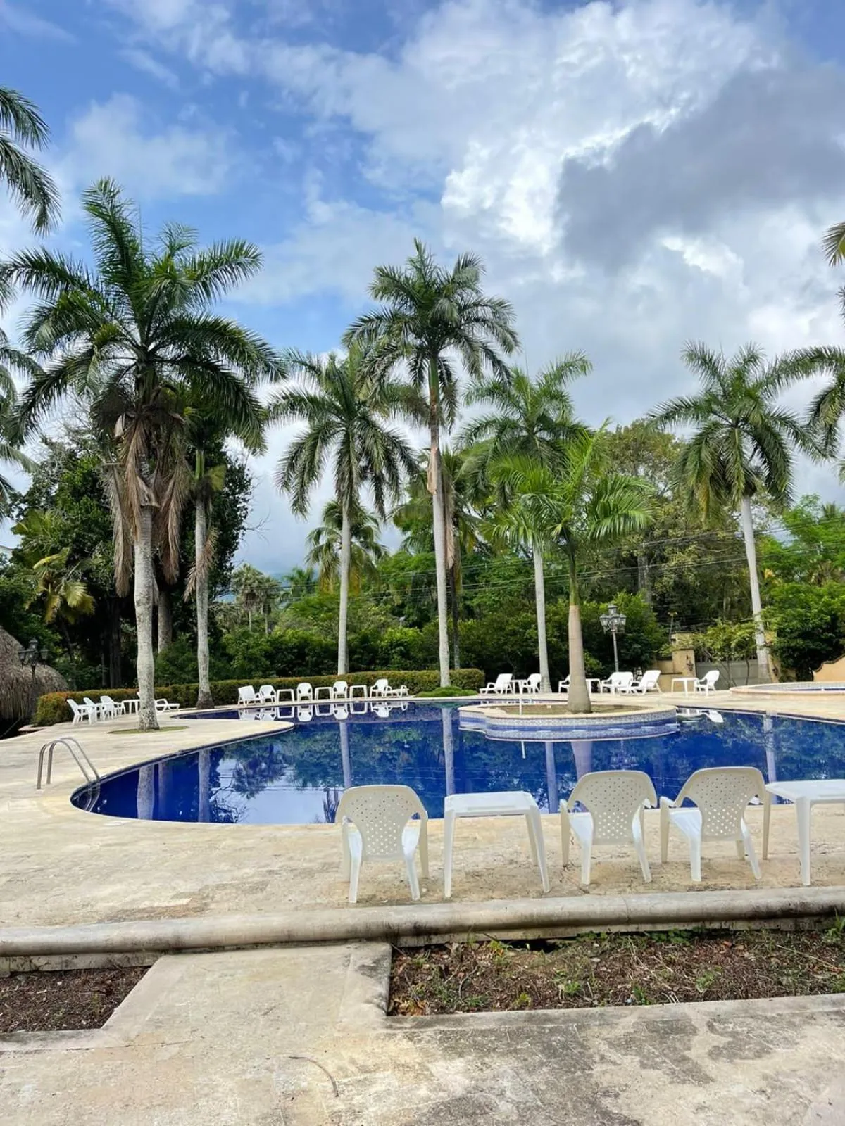 Pool view in Finca Hotel Guadalupe