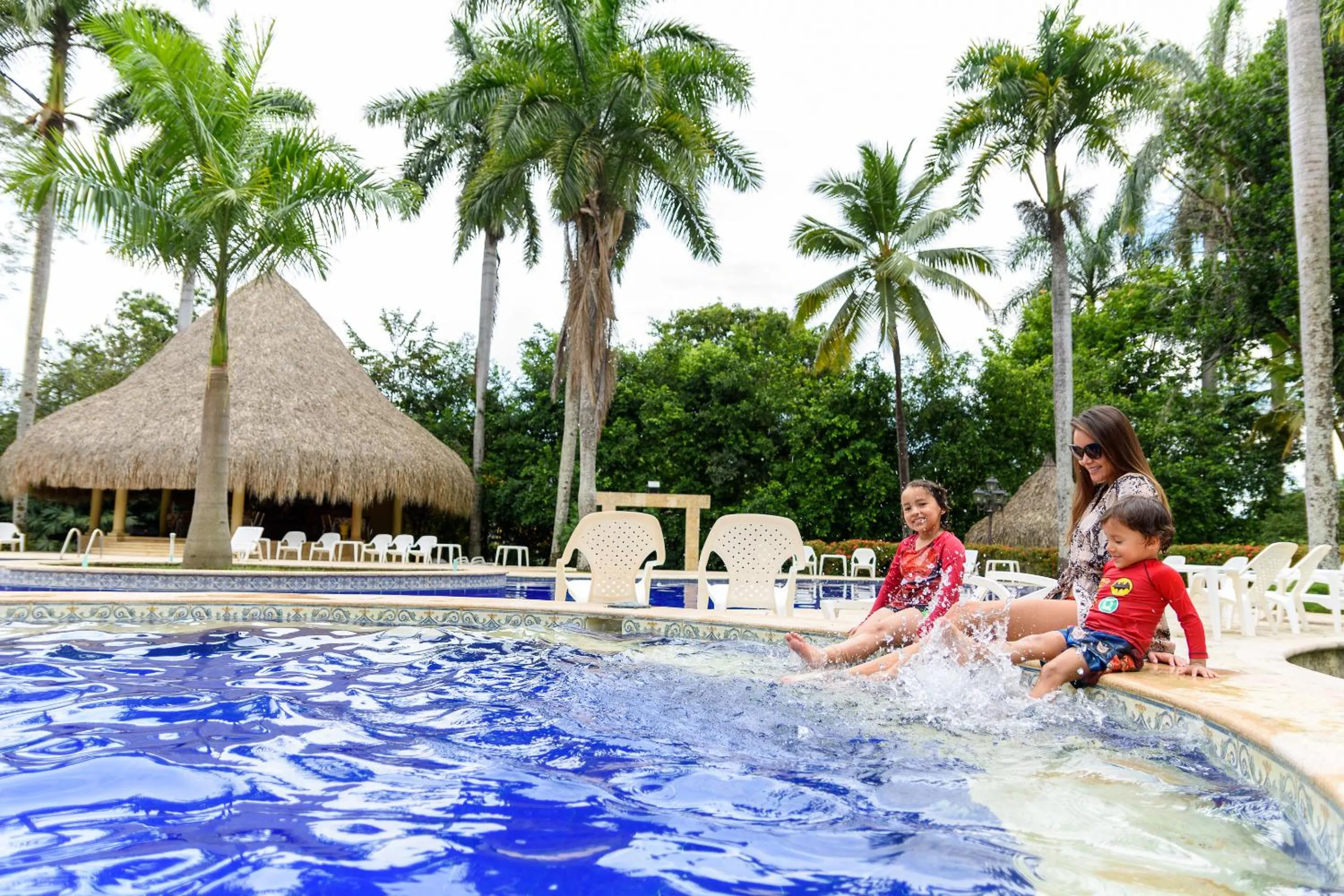 Swimming pool in Finca Hotel Guadalupe