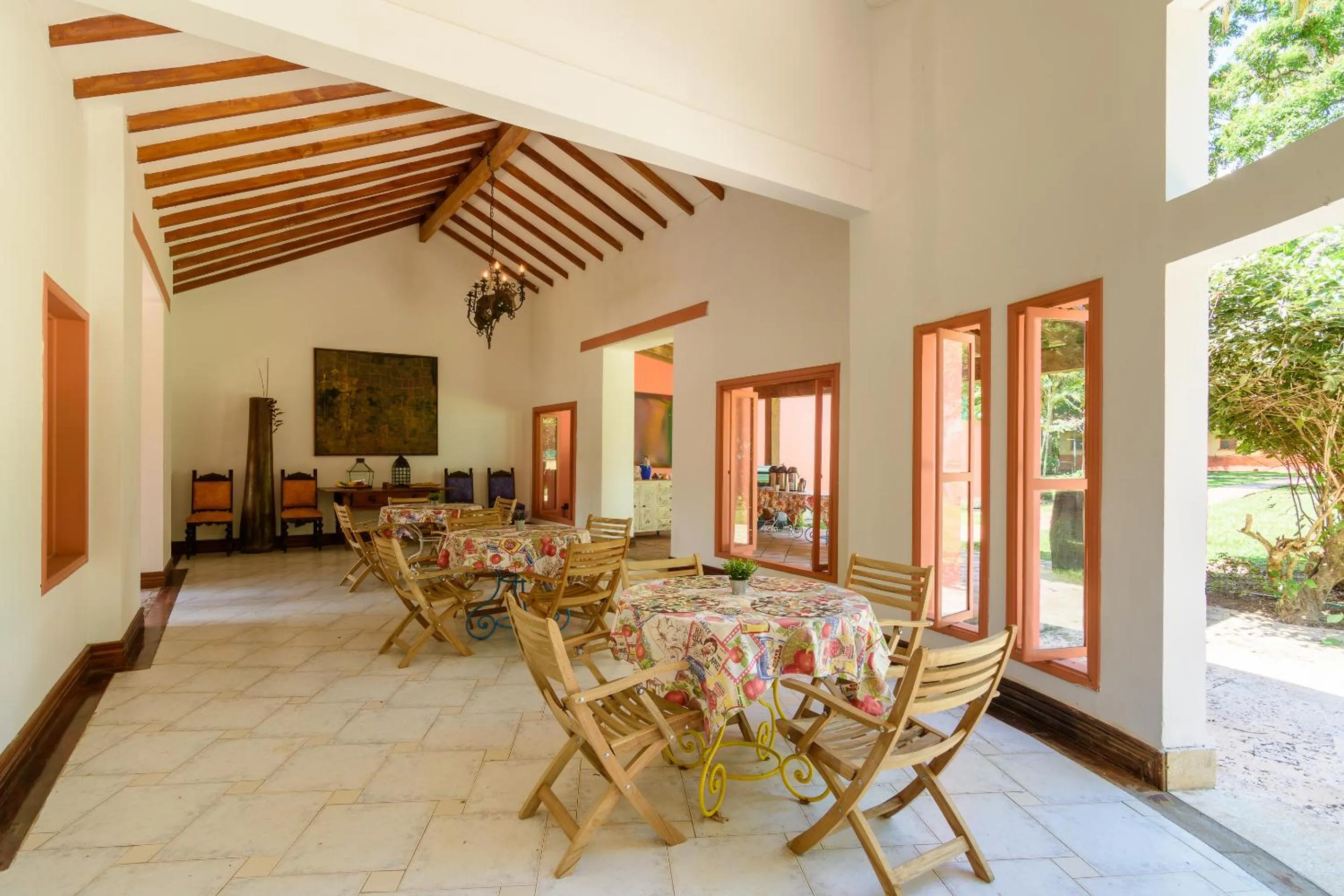 Dining area in Finca Hotel Guadalupe