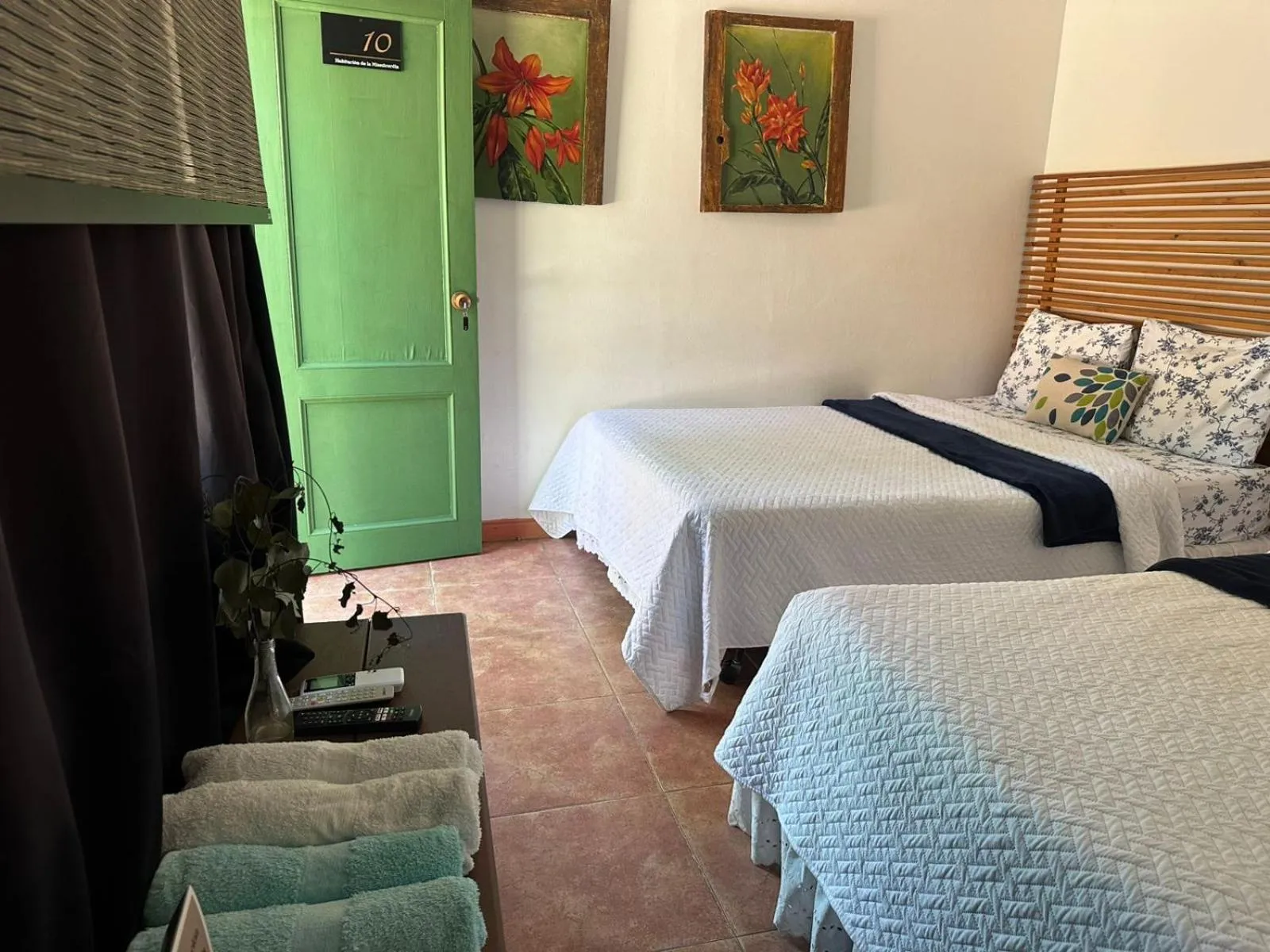 Bed in Finca Hotel Guadalupe