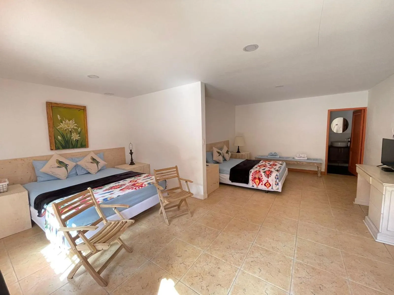 Bed in Finca Hotel Guadalupe