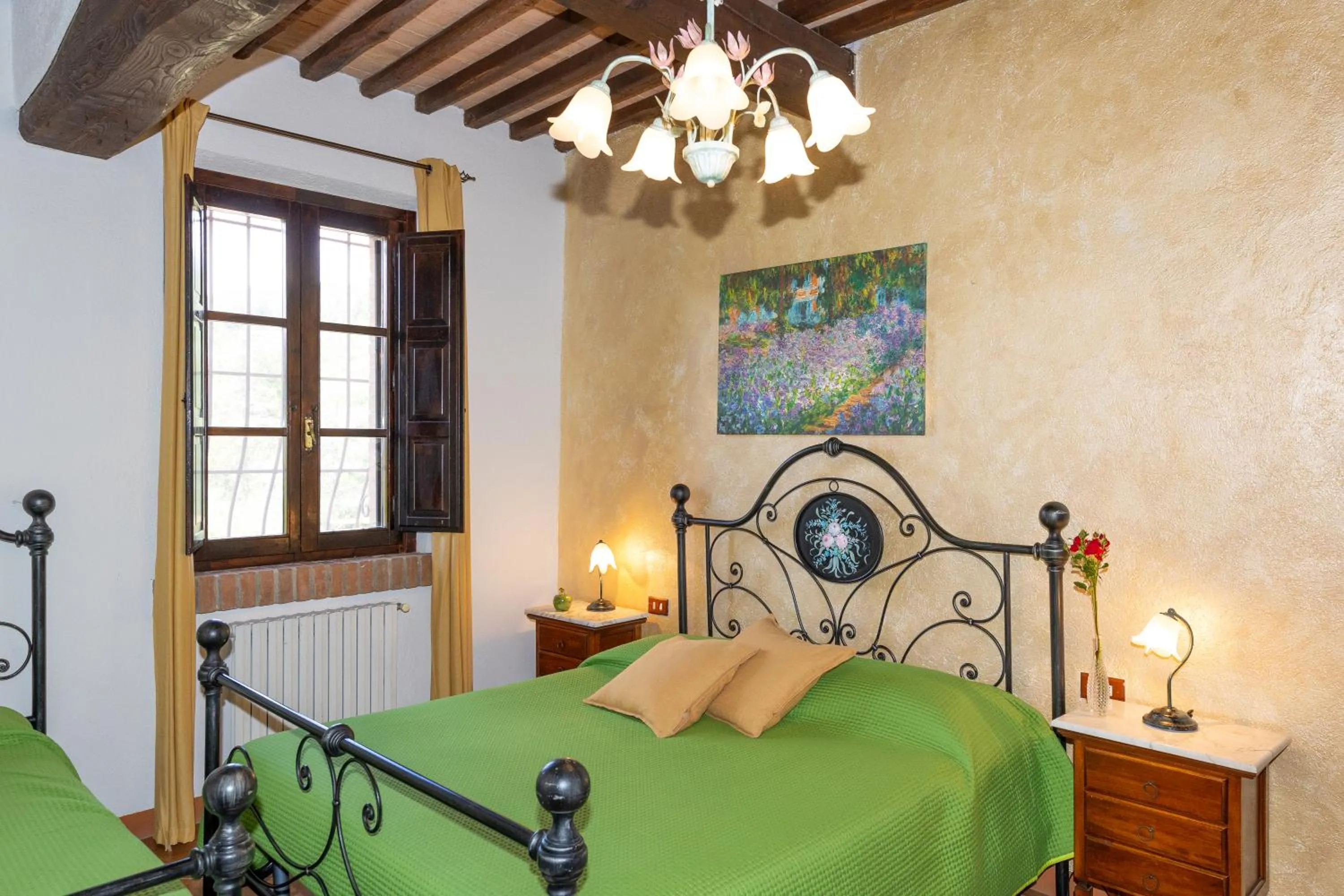 Bedroom, Bed in Villa Cresci con piscina Tuscan villa with pool near Sassetta thermal baths & Bolgheri Wine Route