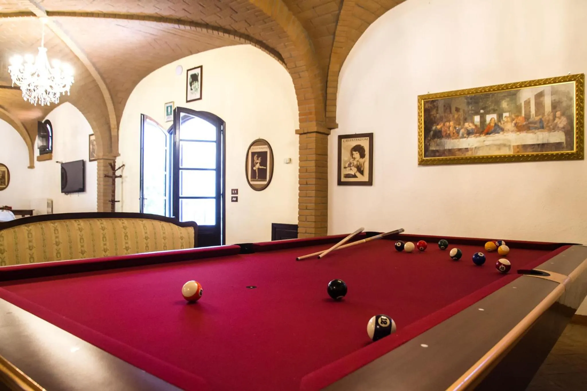 Billiard in Villa Cresci con piscina Tuscan villa with pool near Sassetta thermal baths & Bolgheri Wine Route