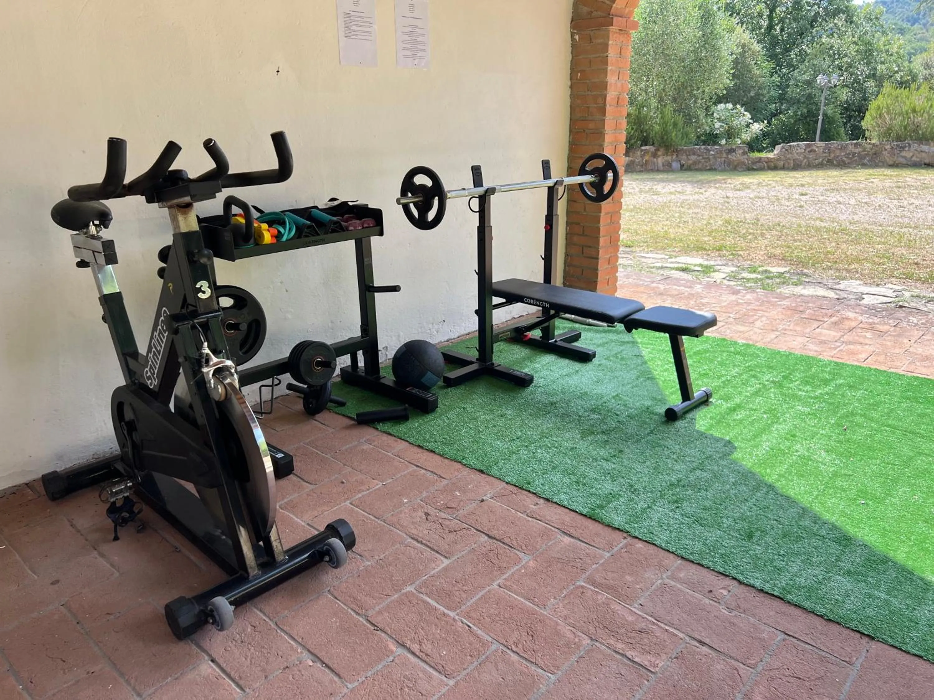 Fitness centre/facilities in Villa Cresci con piscina Tuscan villa with pool near Sassetta thermal baths & Bolgheri Wine Route