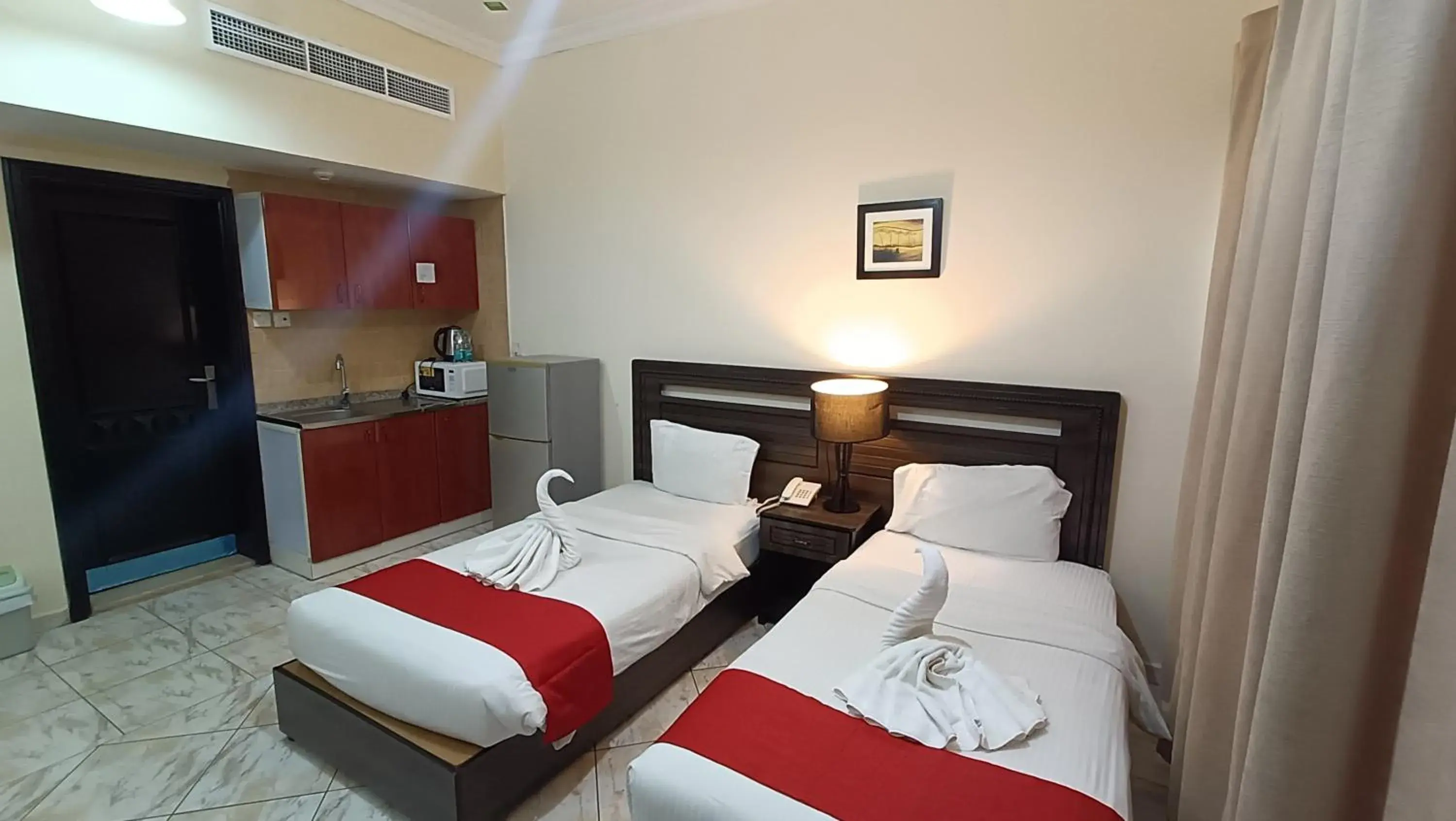 Bedroom, Bed in Ruwi Beach Hotel Apartments - MAHA HOSPITALITY GROUP Bedroom, Bed in Ruwi Beach Hotel Apartments - MAHA HOSPITALITY GROUP