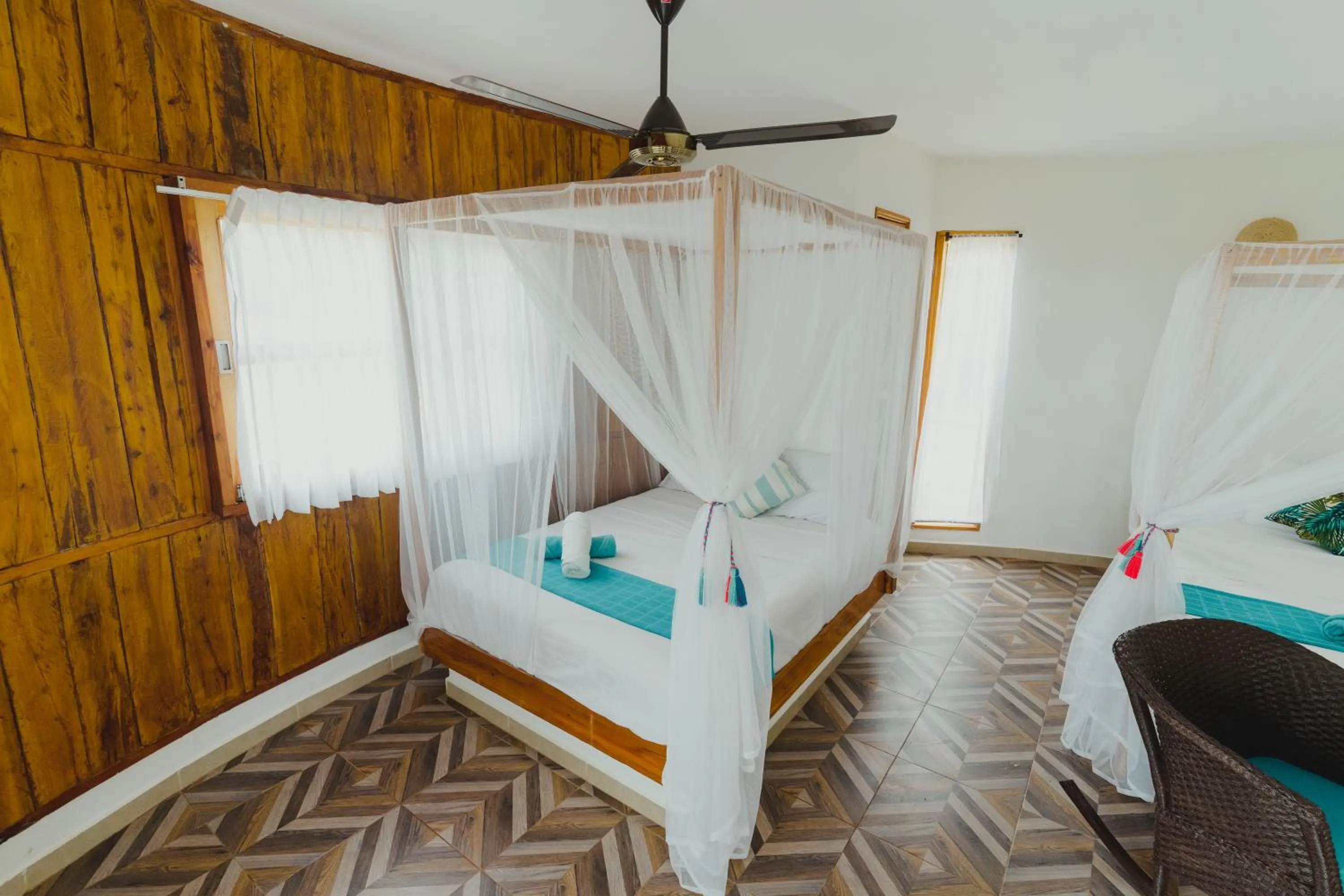 Bed in UUTTAAKA Eco-Hotel