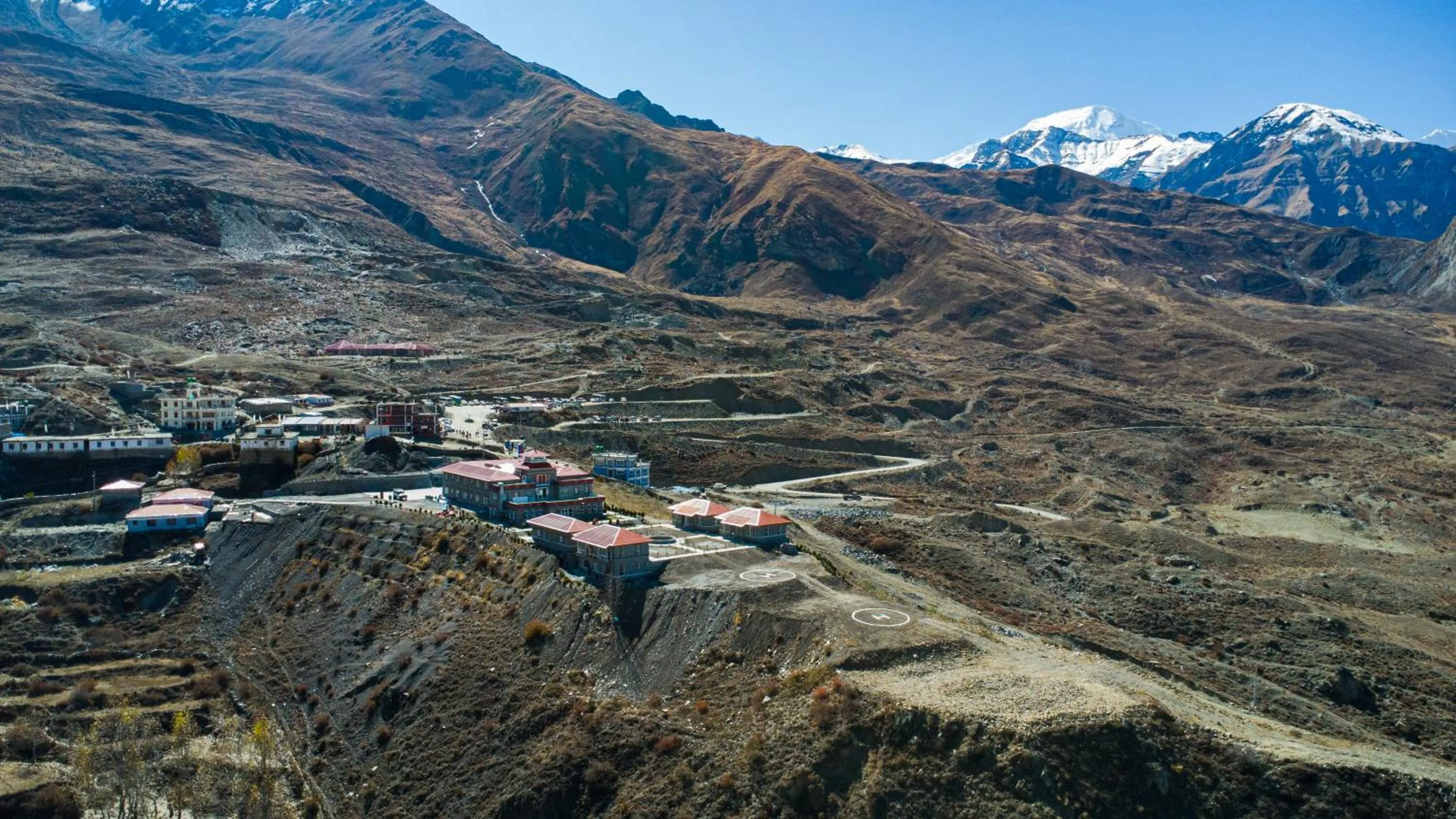 Bird's eye view in Lo Mustang Himalayan Resort