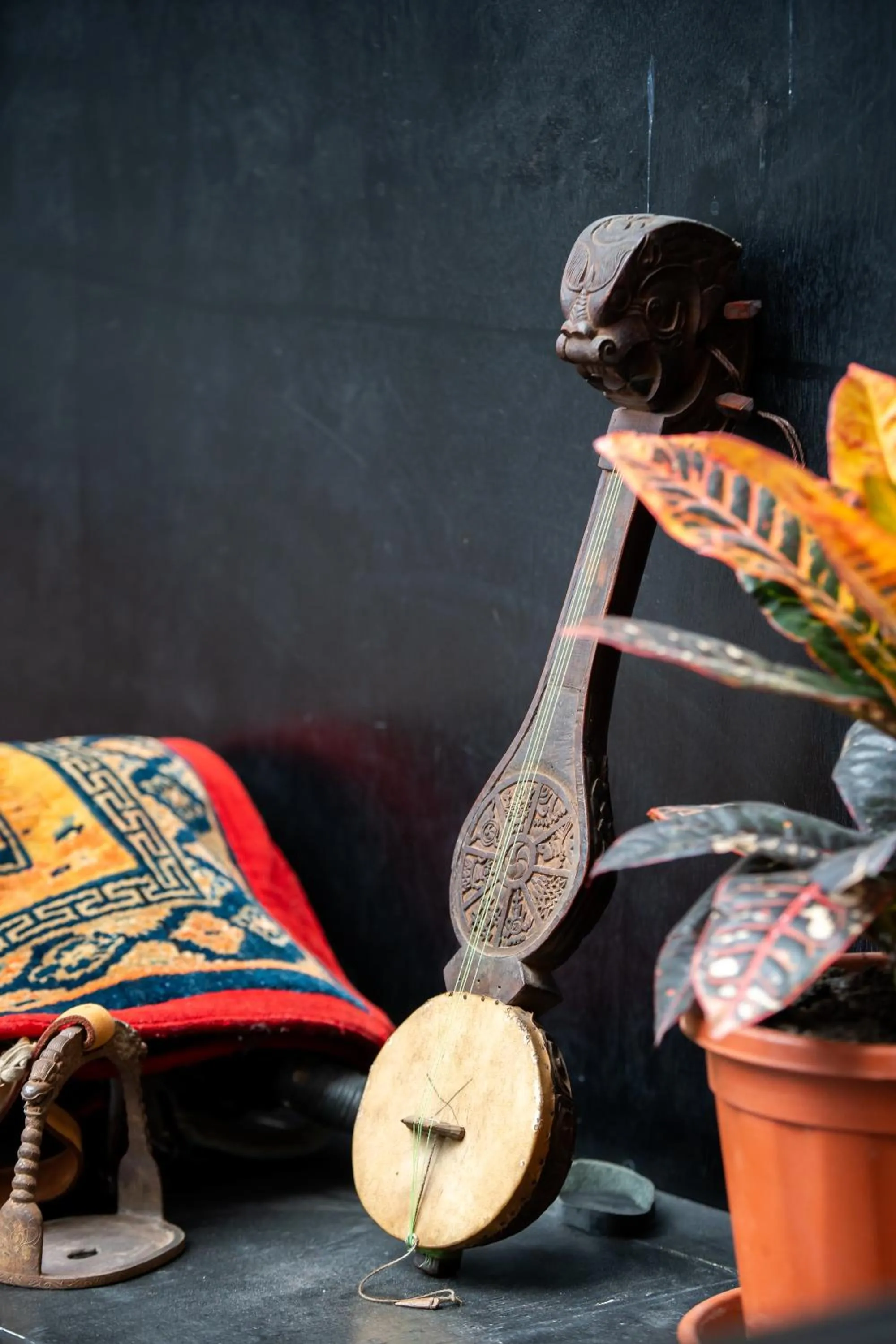 Decorative detail in Lo Mustang Himalayan Resort