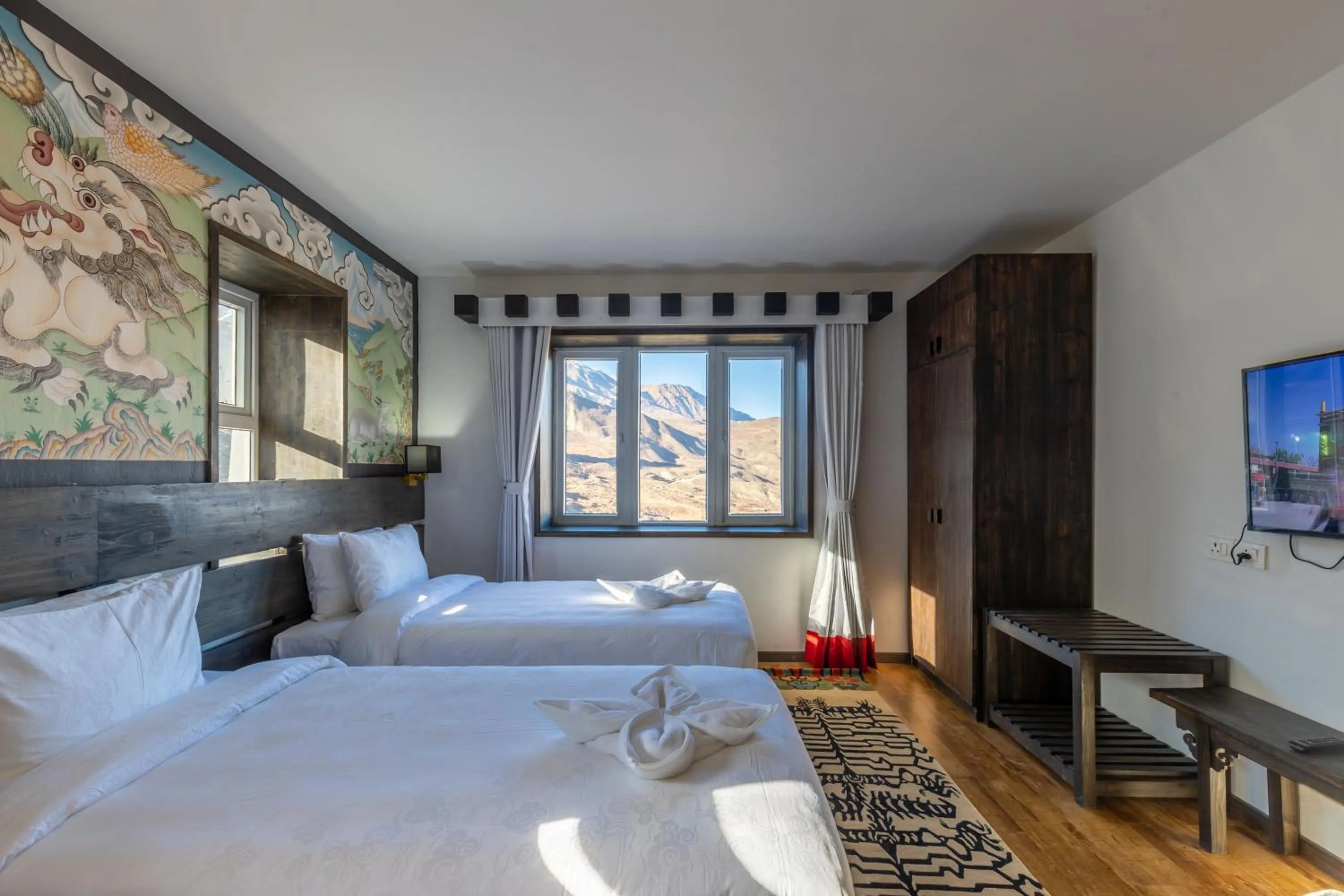 Photo of the whole room, Bed in Lo Mustang Himalayan Resort