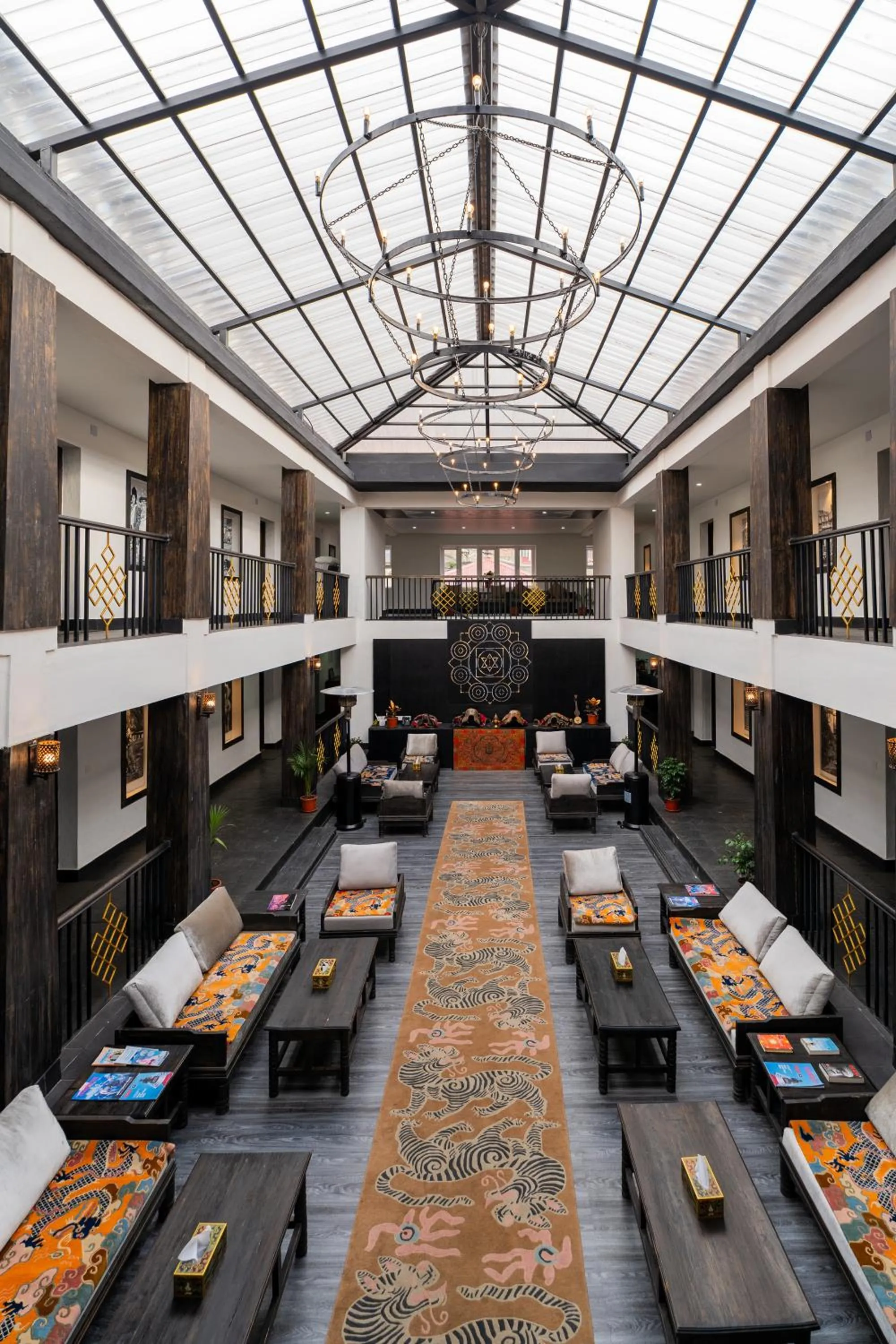 Seating area in Lo Mustang Himalayan Resort