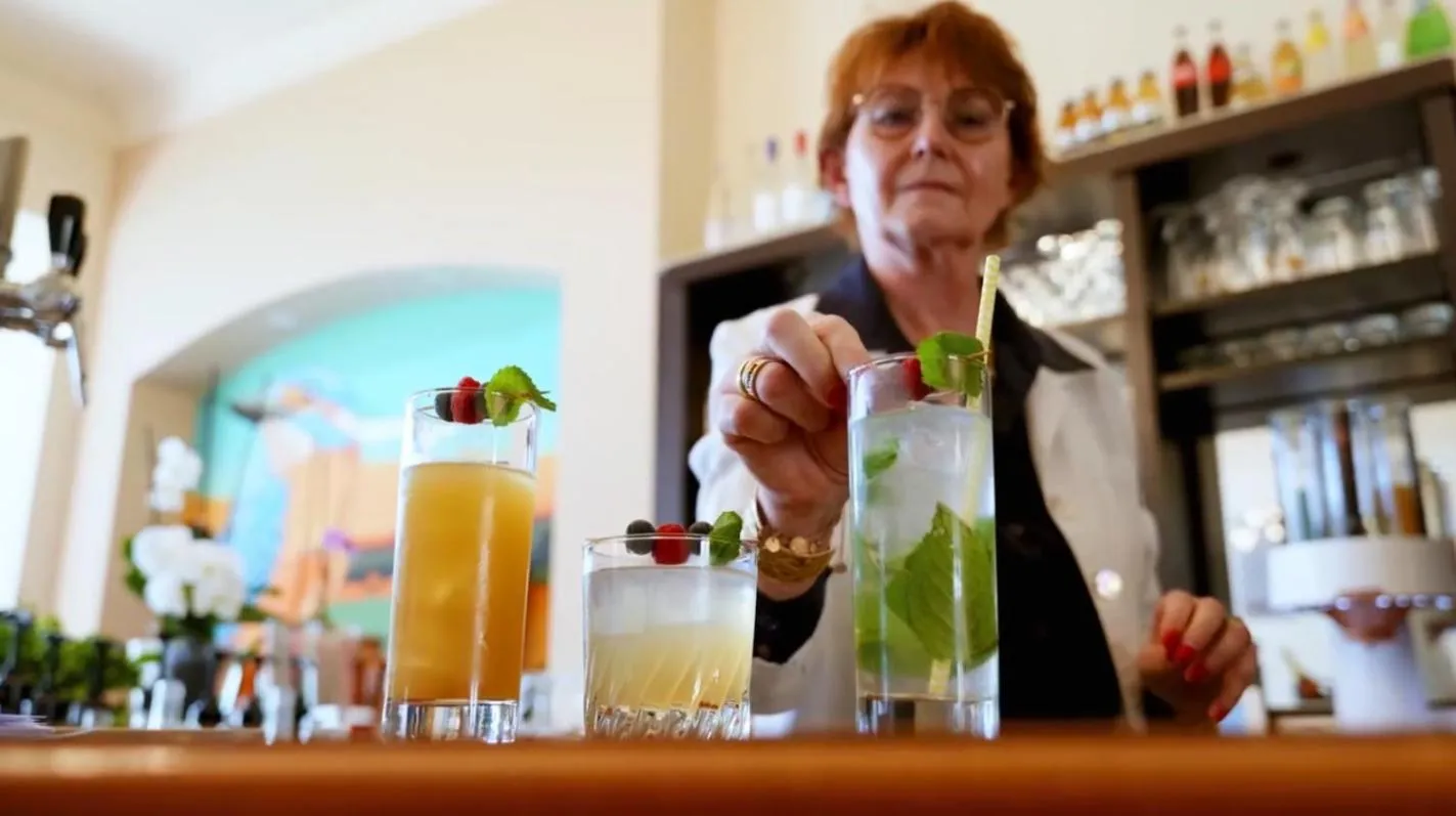 Lounge or bar in CÔTE GARONNE le BALCON DES DAMES -hôtel et restaurant- Tonneins Fauillet Marmande - vue panoramique bord de Garonne chambres climatisées