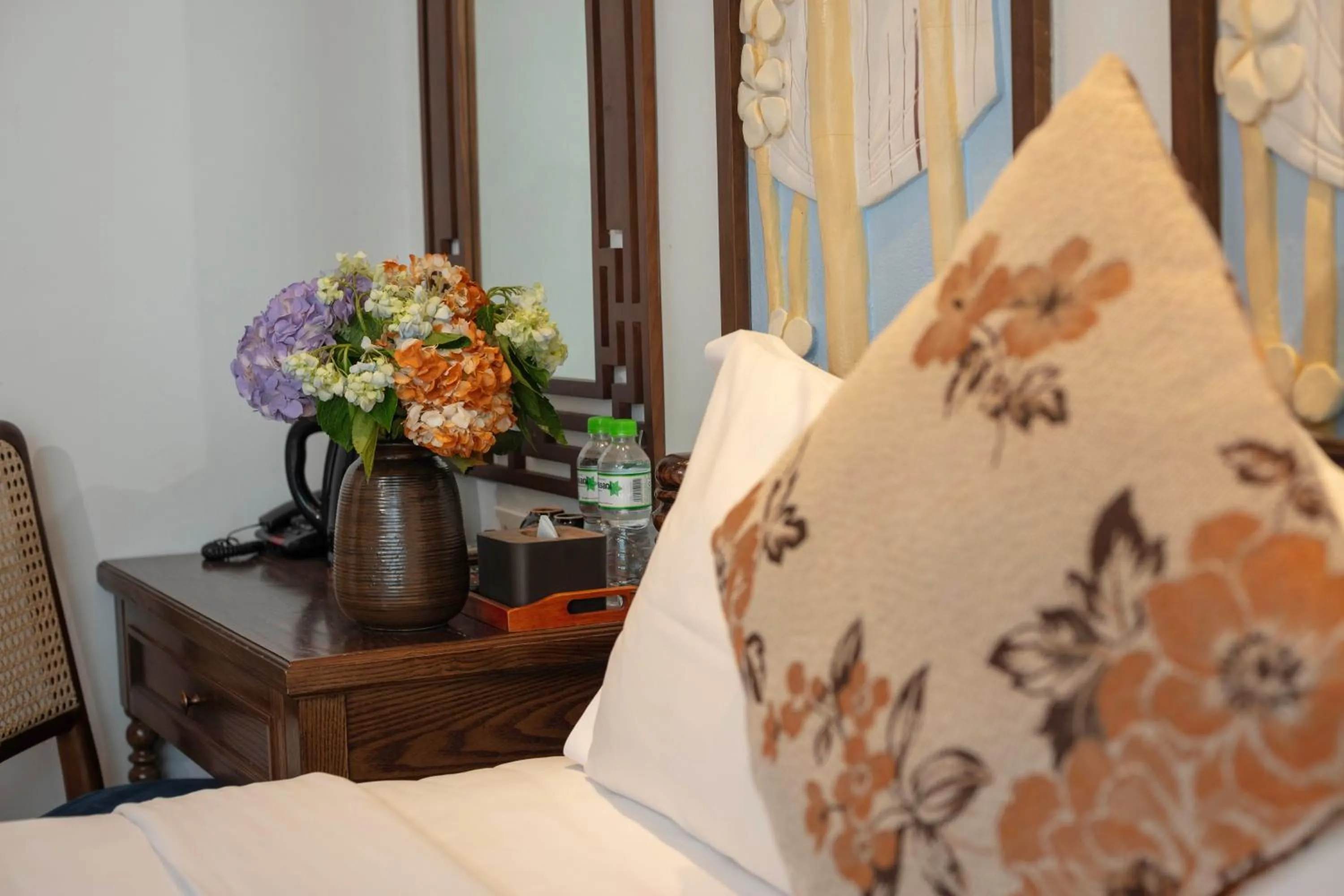 Decorative detail, Bed in Veshia Hotel & Spa