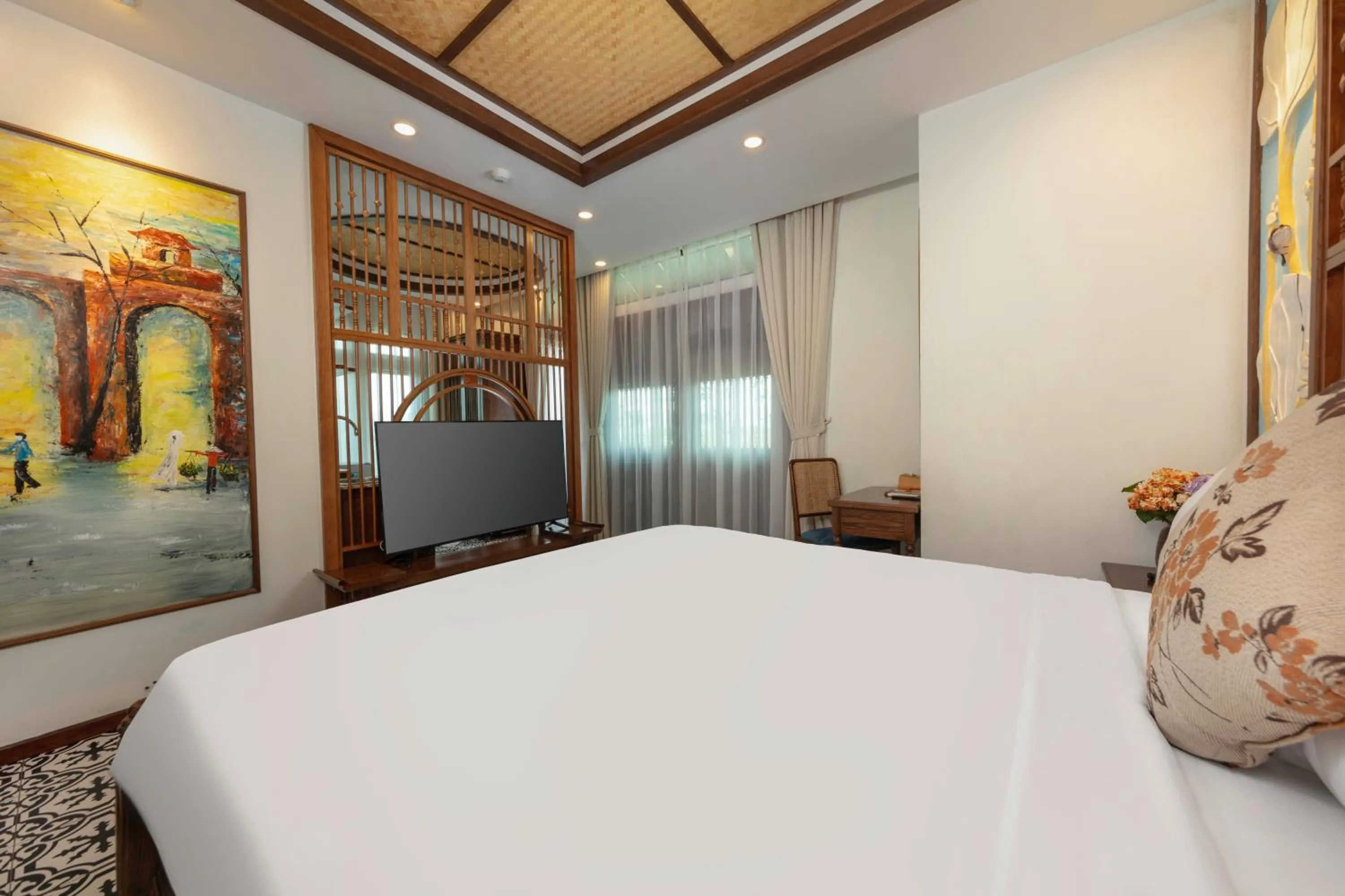 Bed in Veshia Hotel & Spa