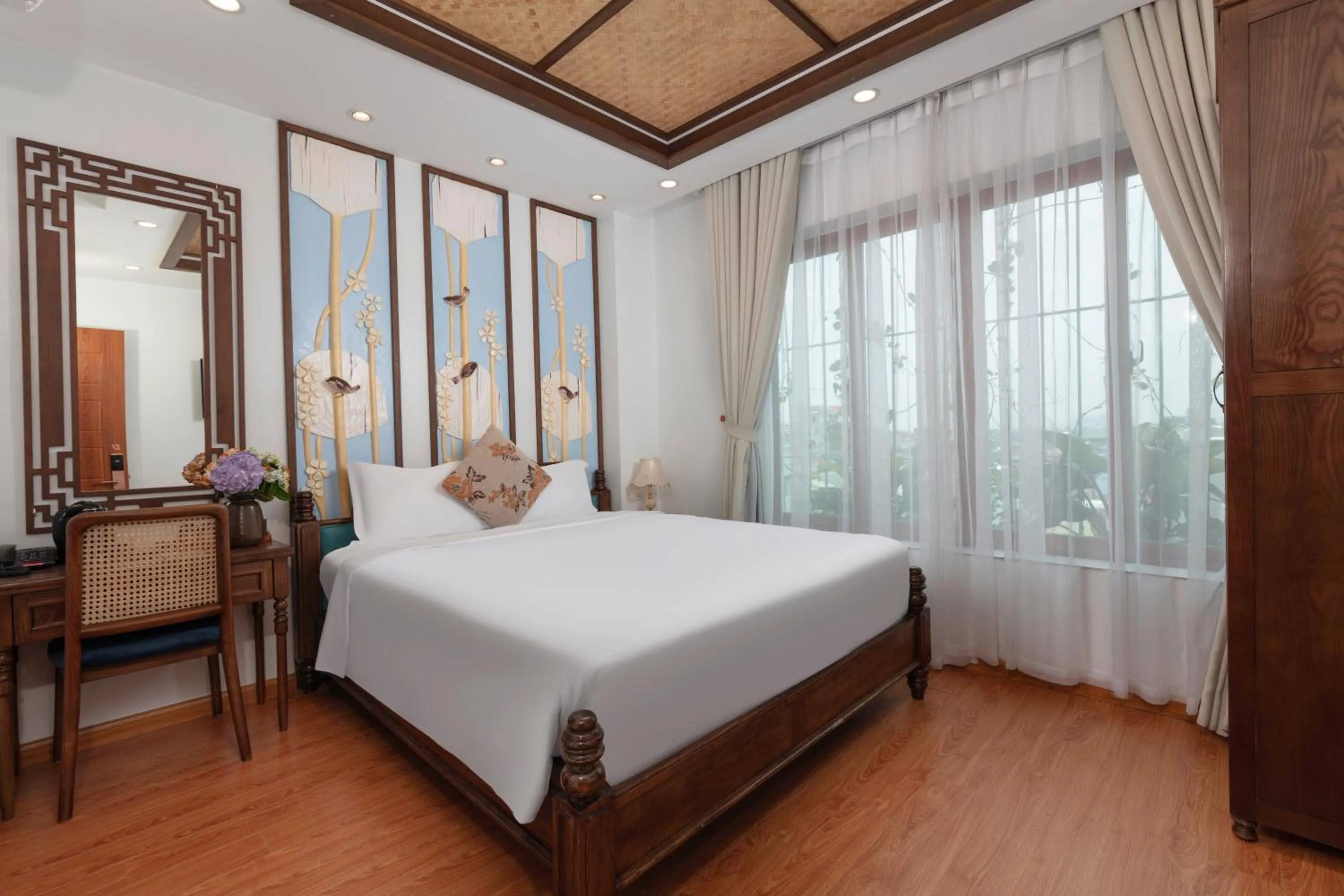 Bed in Veshia Hotel & Spa